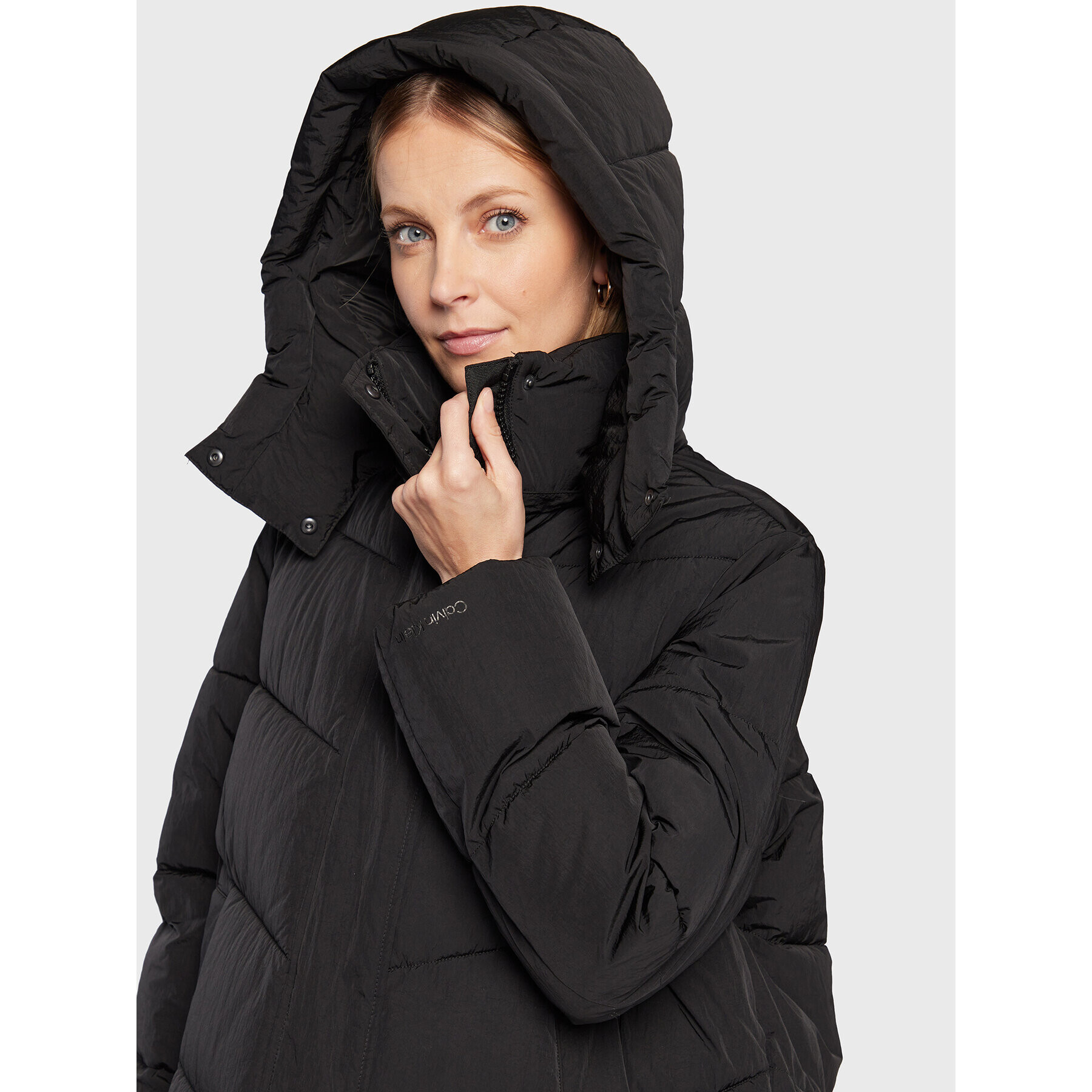 Calvin Klein Пухено яке Modern K20K205127 Черен Regular Fit - Pepit.bg