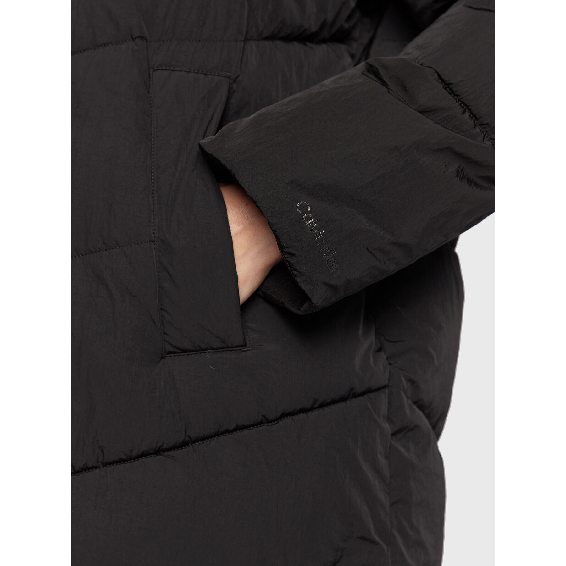 Calvin Klein Пухено яке Modern K20K205127 Черен Regular Fit - Pepit.bg