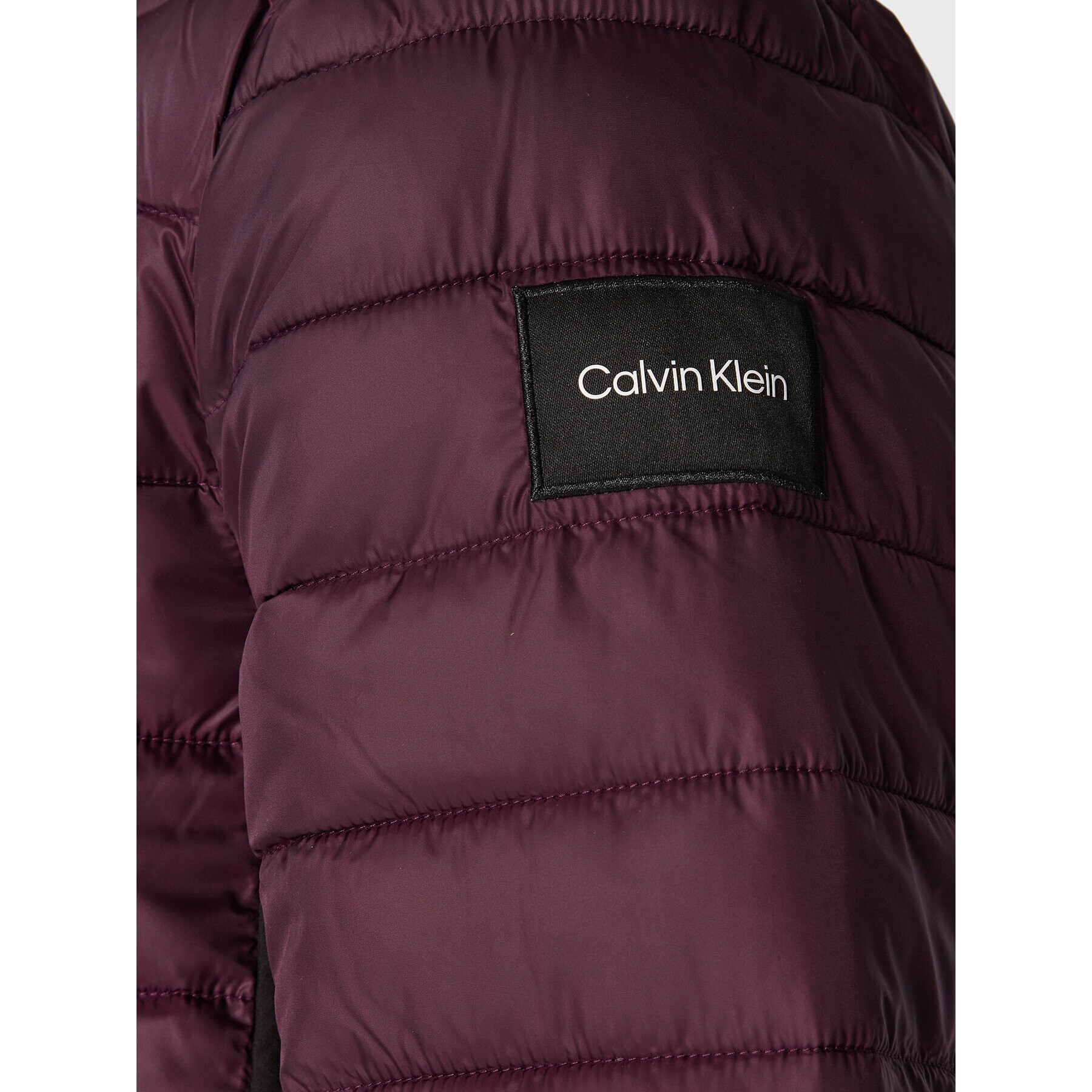 Calvin Klein Пухено яке Recycled Side K10K108291 Виолетов Regular Fit - Pepit.bg