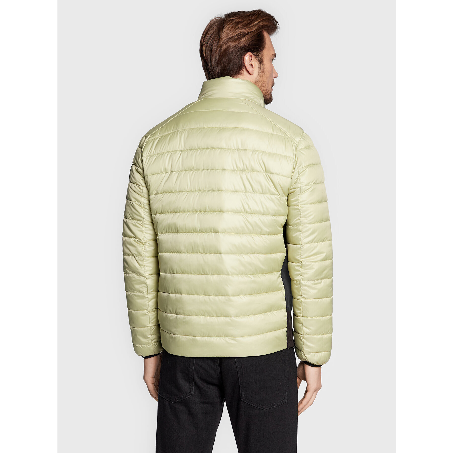 Calvin Klein Пухено яке Side Logo K10K108291 Зелен Regular Fit - Pepit.bg