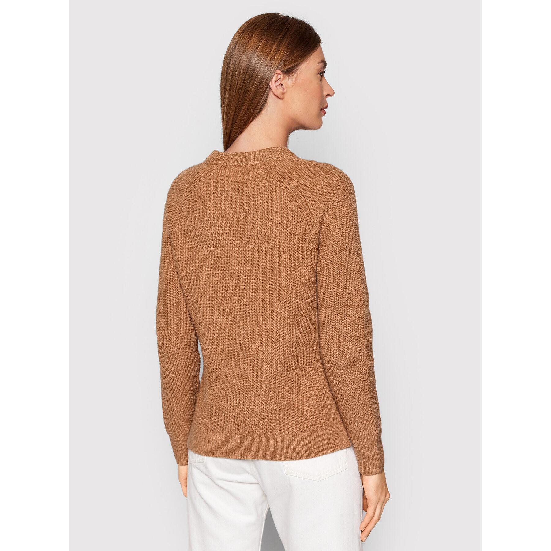 Calvin Klein Пуловер Cozy Structure Raglan K20K203342 Бежов Regular Fit - Pepit.bg