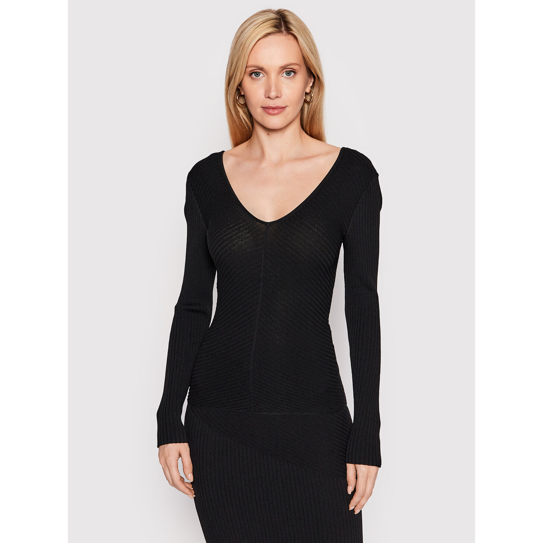 Calvin Klein Пуловер Iconic K20K204413 Черен Slim Fit - Pepit.bg
