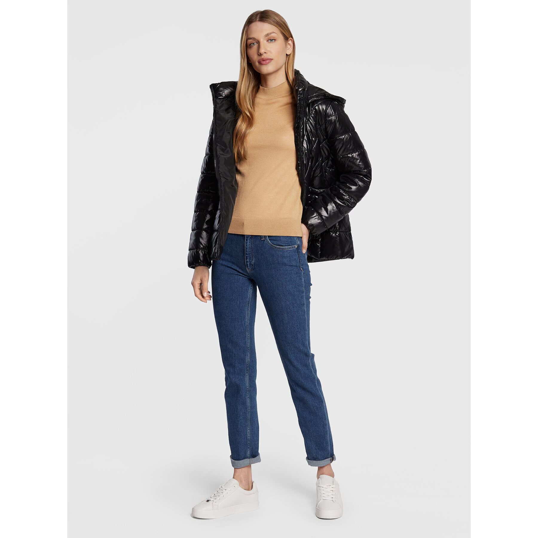 Calvin Klein Пуловер K20K204140 Кафяв Slim Fit - Pepit.bg