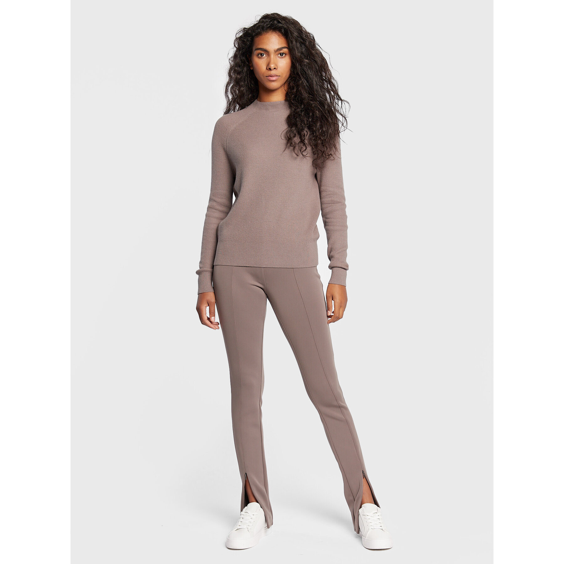 Calvin Klein Пуловер K20K204767 Кафяв Regular Fit - Pepit.bg