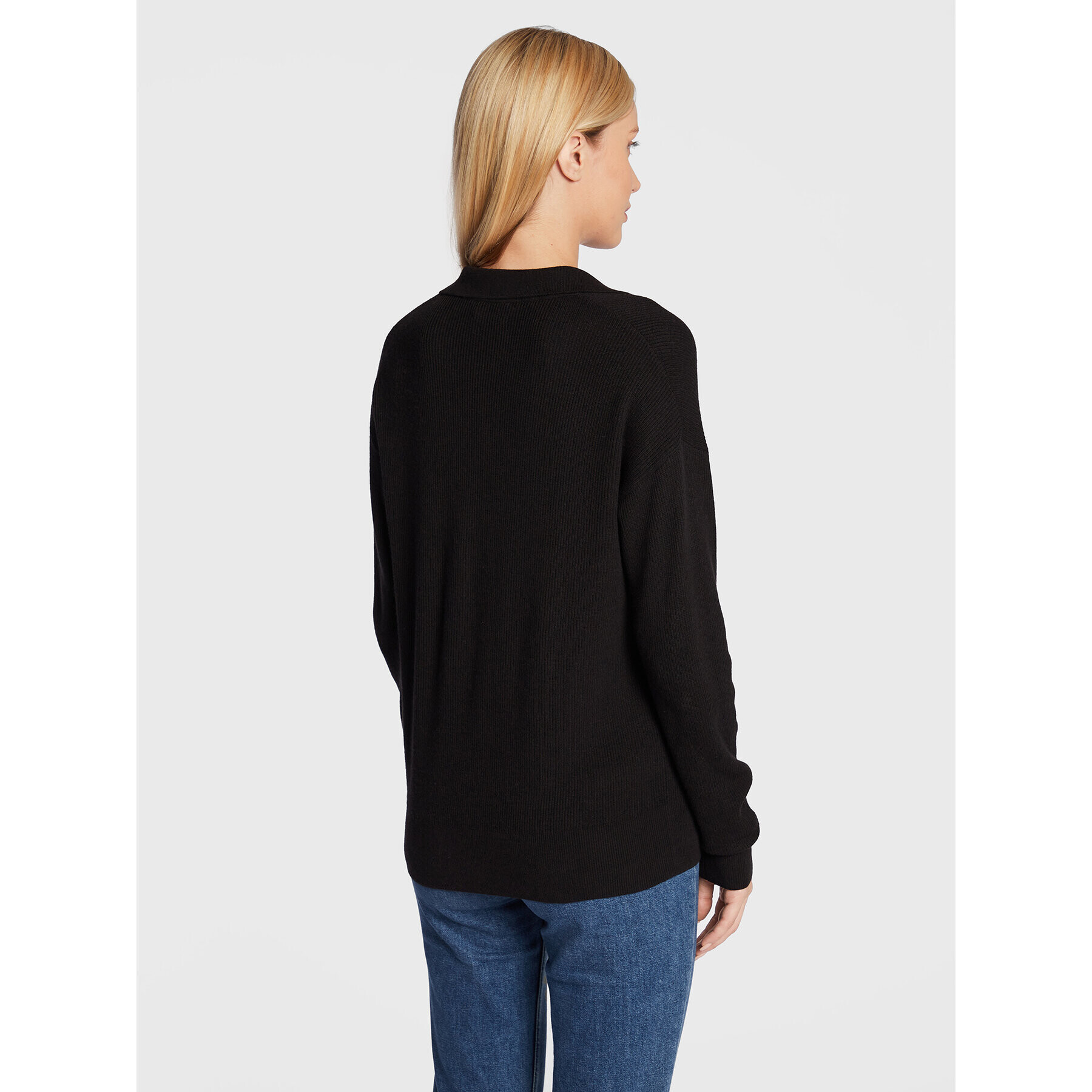 Calvin Klein Пуловер K20K204768 Черен Relaxed Fit - Pepit.bg