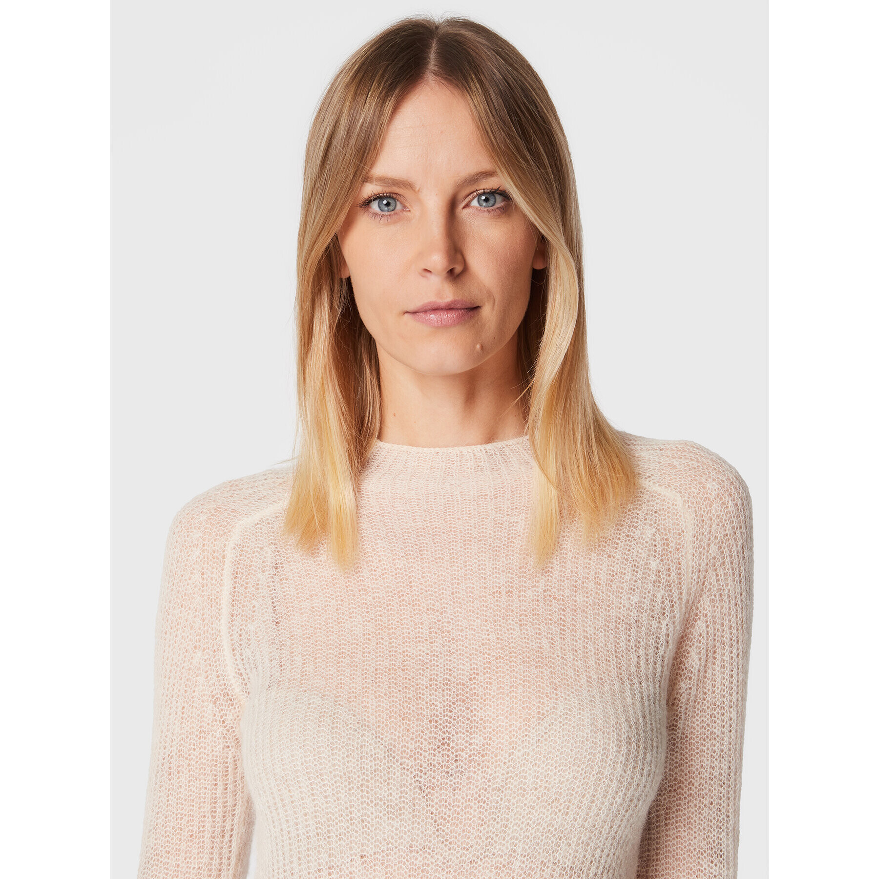 Calvin Klein Пуловер K20K204772 Екрю Regular Fit - Pepit.bg