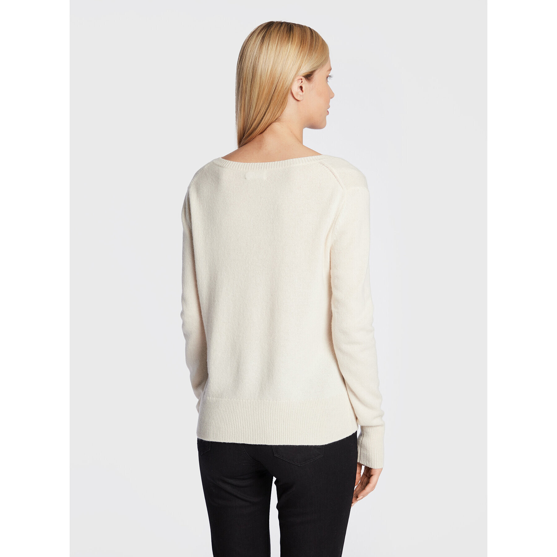 Calvin Klein Пуловер K20K205420 Бял Regular Fit - Pepit.bg