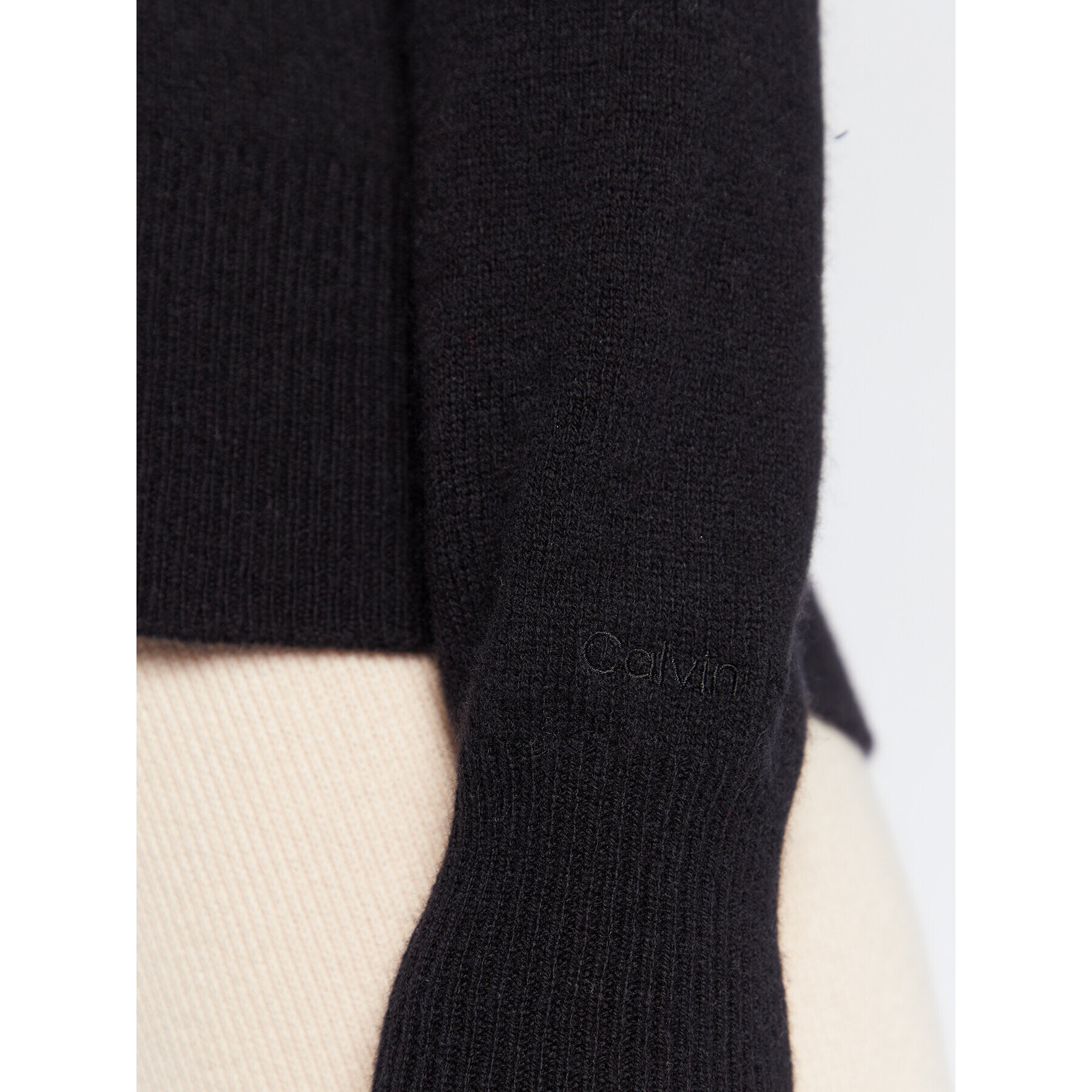 Calvin Klein Пуловер K20K205420 Черен Regular Fit - Pepit.bg