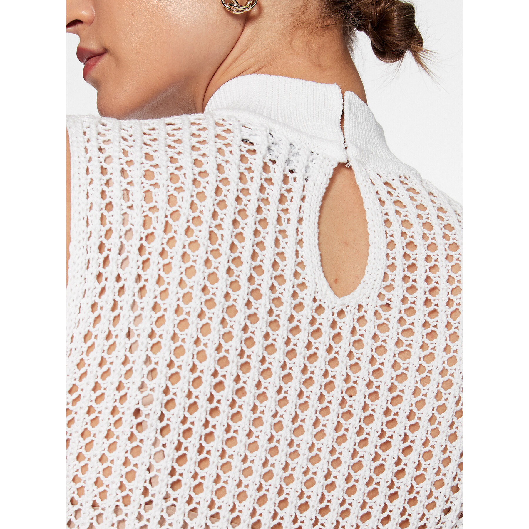 Calvin Klein Пуловер K20K205608 Бял Regular Fit - Pepit.bg