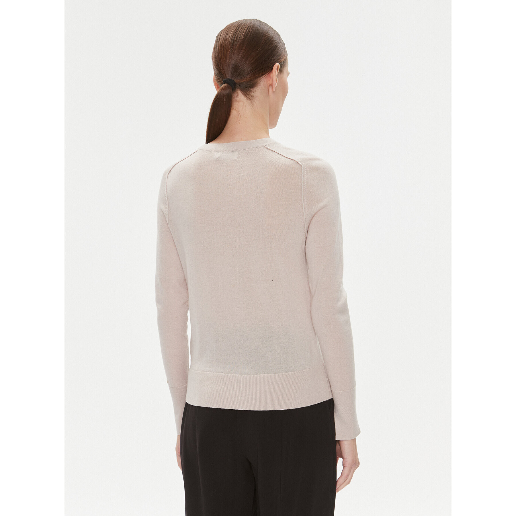 Calvin Klein Пуловер K20K205777 Бежов Regular Fit - Pepit.bg