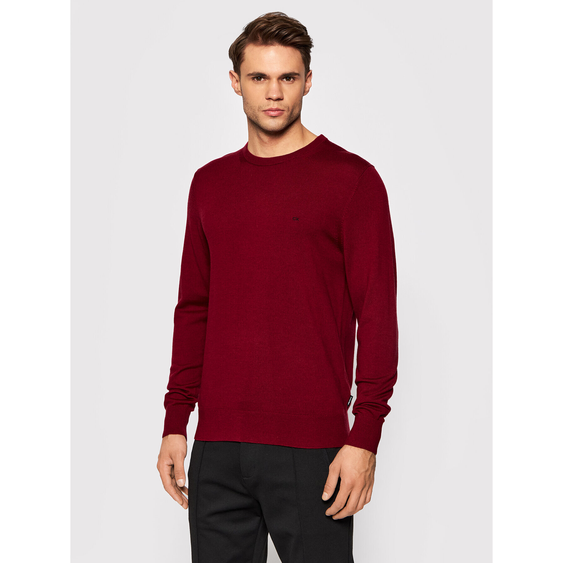Calvin Klein Пуловер Superior K10K102727 Червен Regular Fit - Pepit.bg