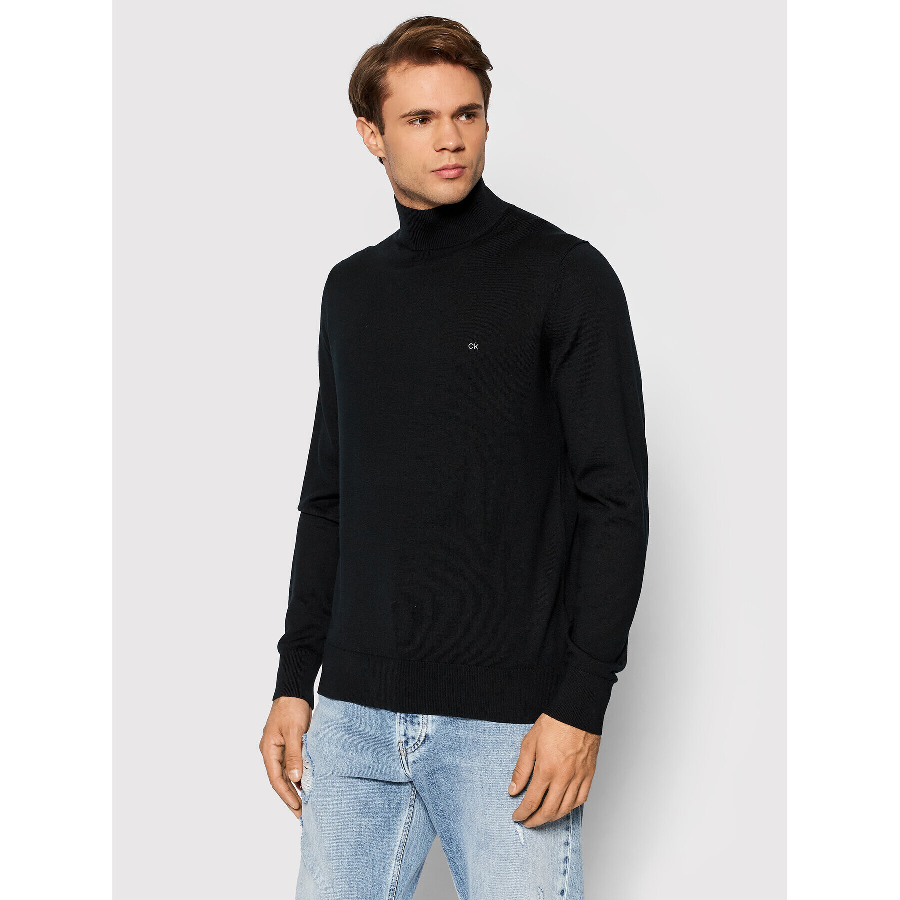 Calvin Klein Пуловер Superior K10K102736 Черен Regular Fit - Pepit.bg