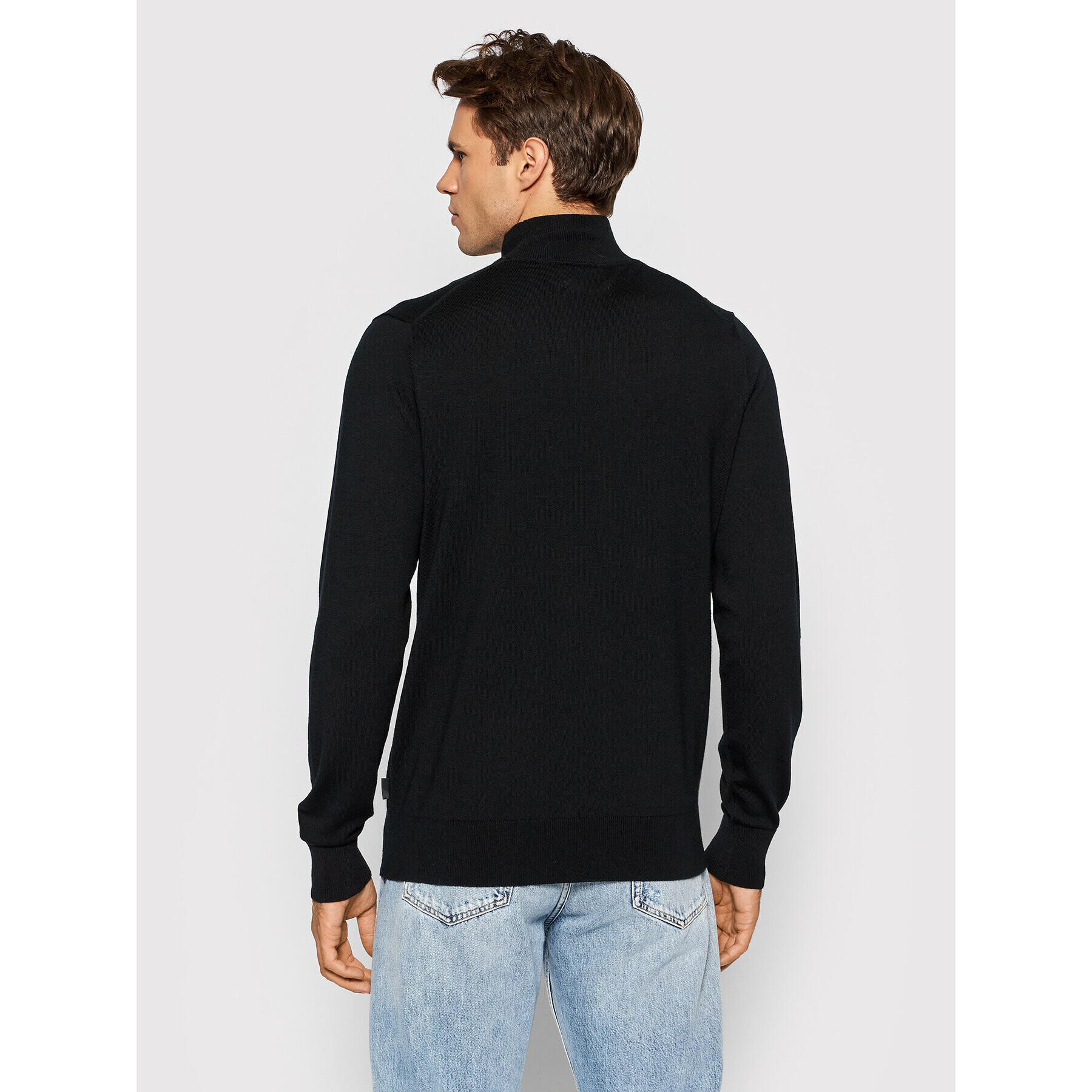 Calvin Klein Пуловер Superior K10K102736 Черен Regular Fit - Pepit.bg