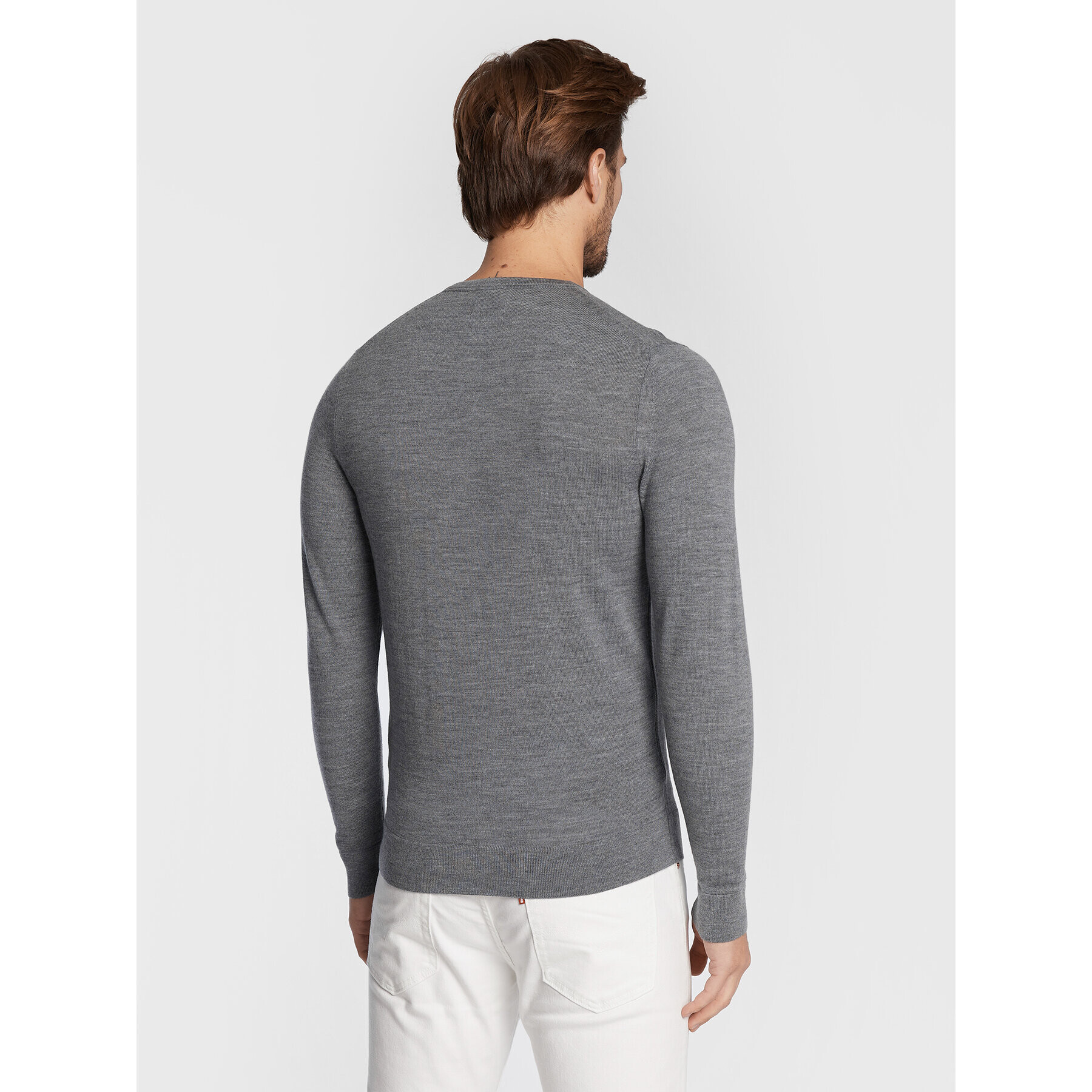 Calvin Klein Пуловер Superior K10K109474 Сив Regular Fit - Pepit.bg
