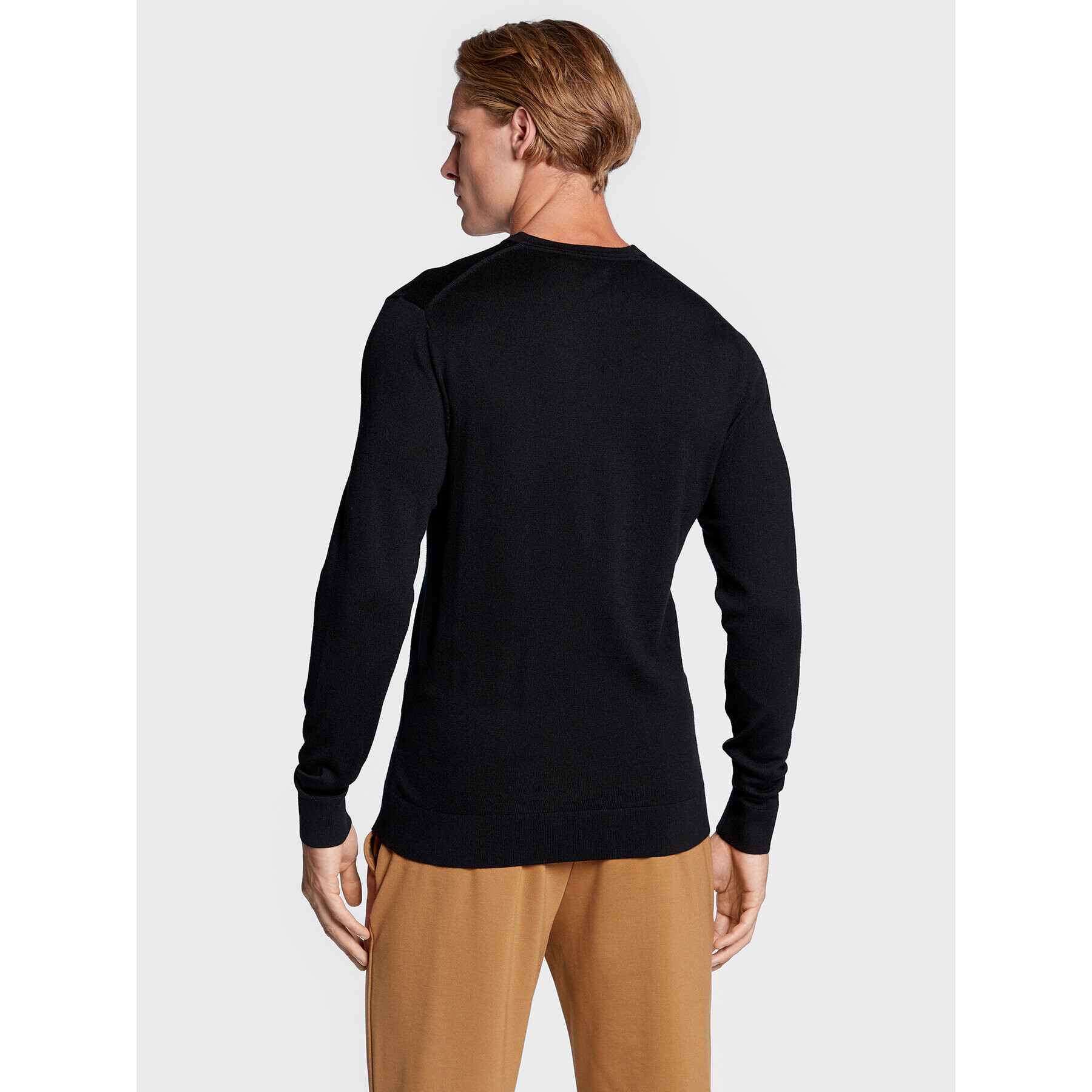 Calvin Klein Пуловер Superior K10K110423 Черен Regular Fit - Pepit.bg
