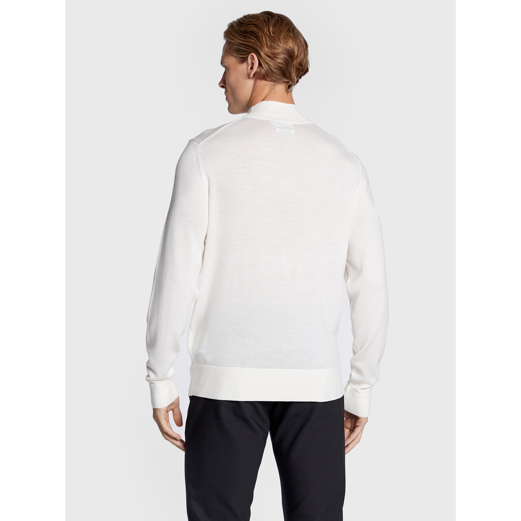 Calvin Klein Пуловер Superior K10K110424 Бял Regular Fit - Pepit.bg