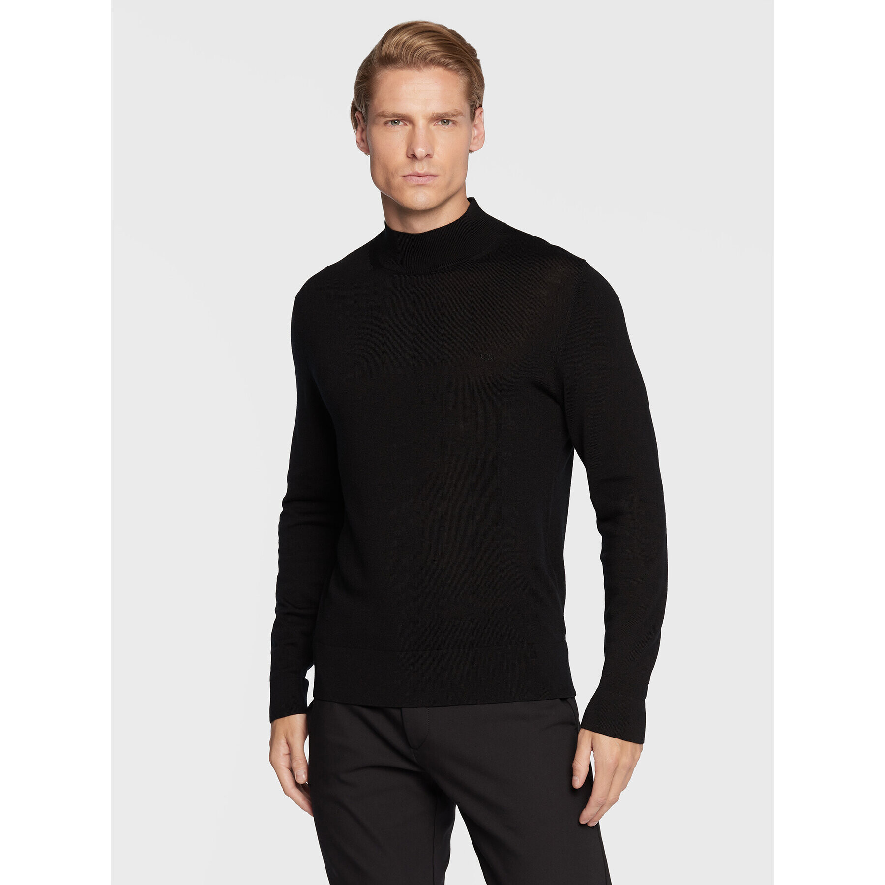 Calvin Klein Пуловер Superior K10K110424 Черен Regular Fit - Pepit.bg