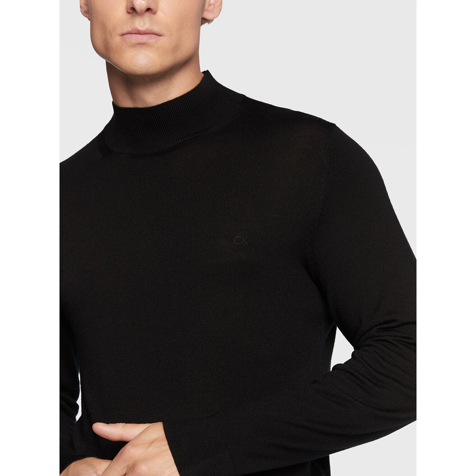 Calvin Klein Пуловер Superior K10K110424 Черен Regular Fit - Pepit.bg