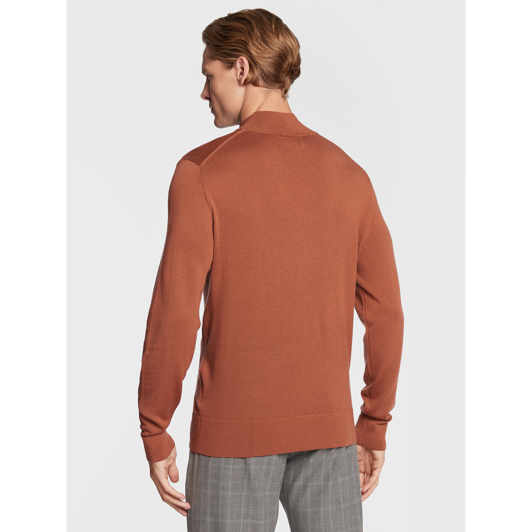 Calvin Klein Пуловер Superior K10K110424 Кафяв Regular Fit - Pepit.bg