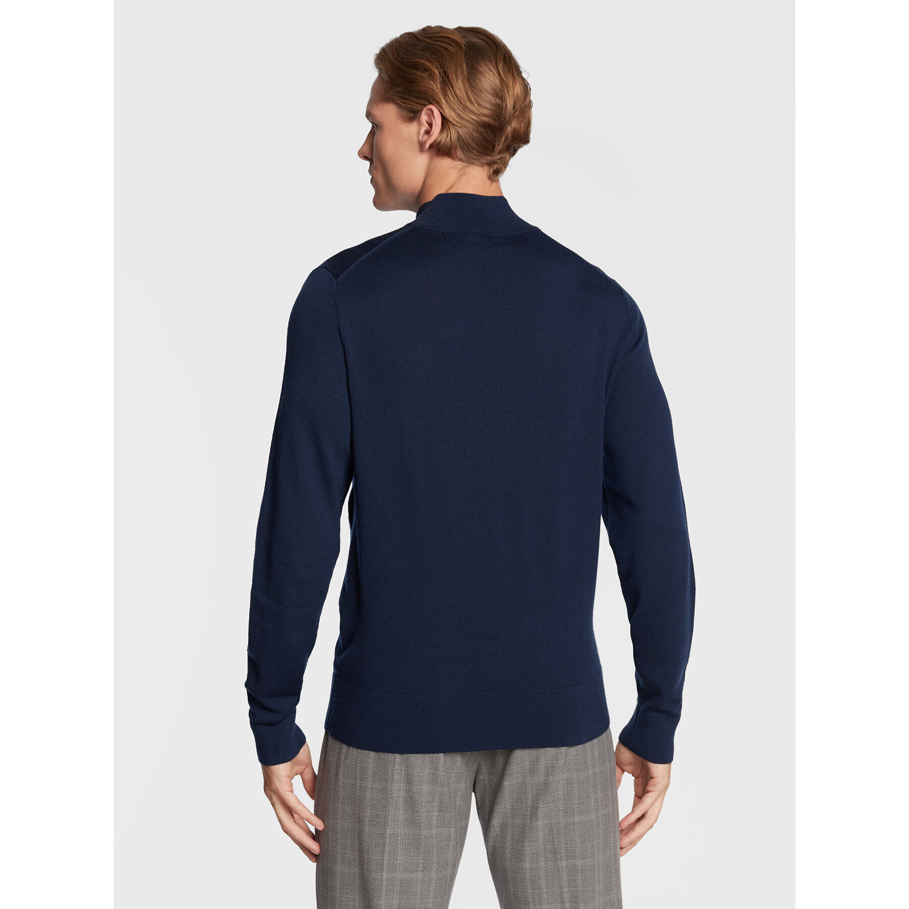 Calvin Klein Пуловер Superior K10K110424 Тъмносин Regular Fit - Pepit.bg