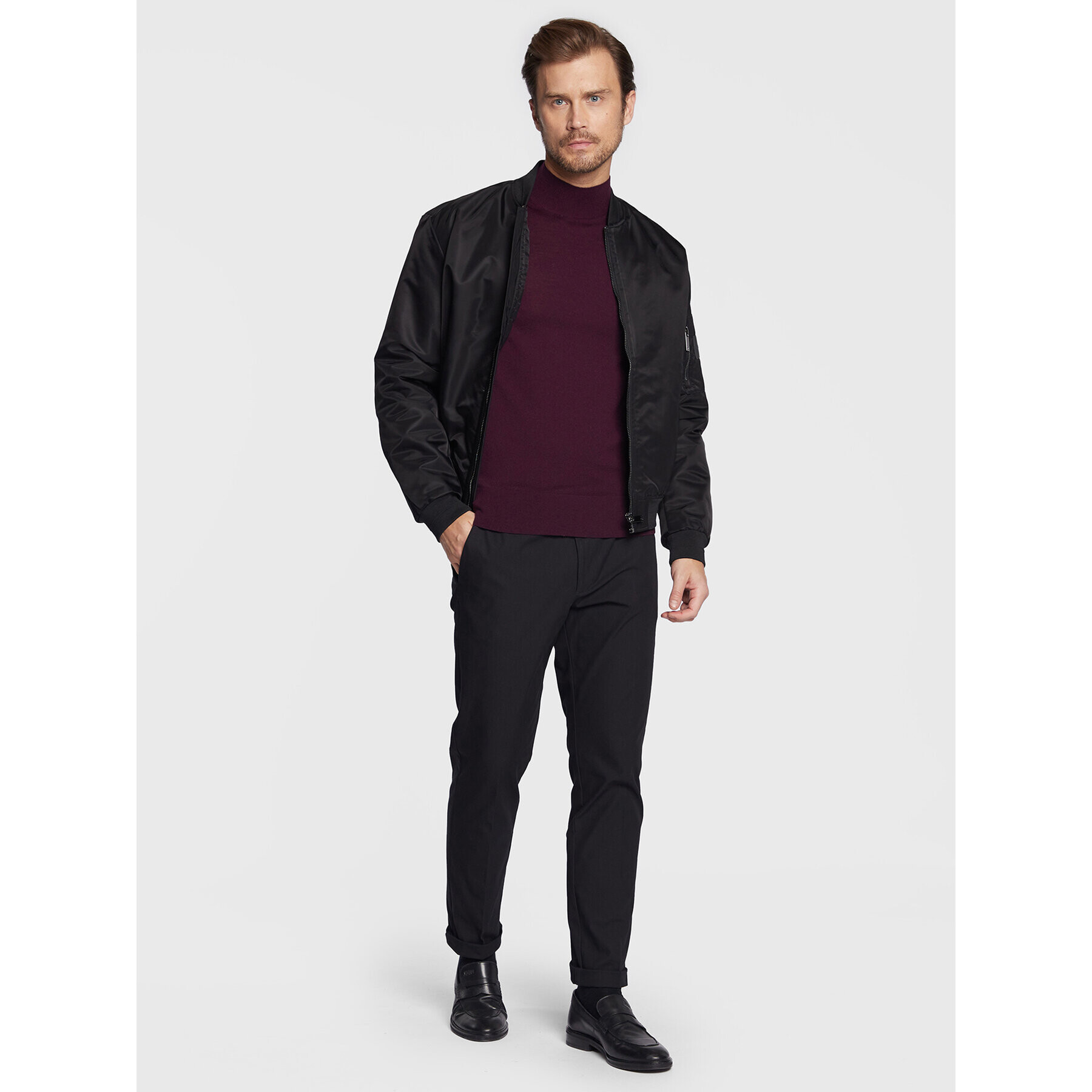 Calvin Klein Пуловер Superior K10K110424 Виолетов Regular Fit - Pepit.bg