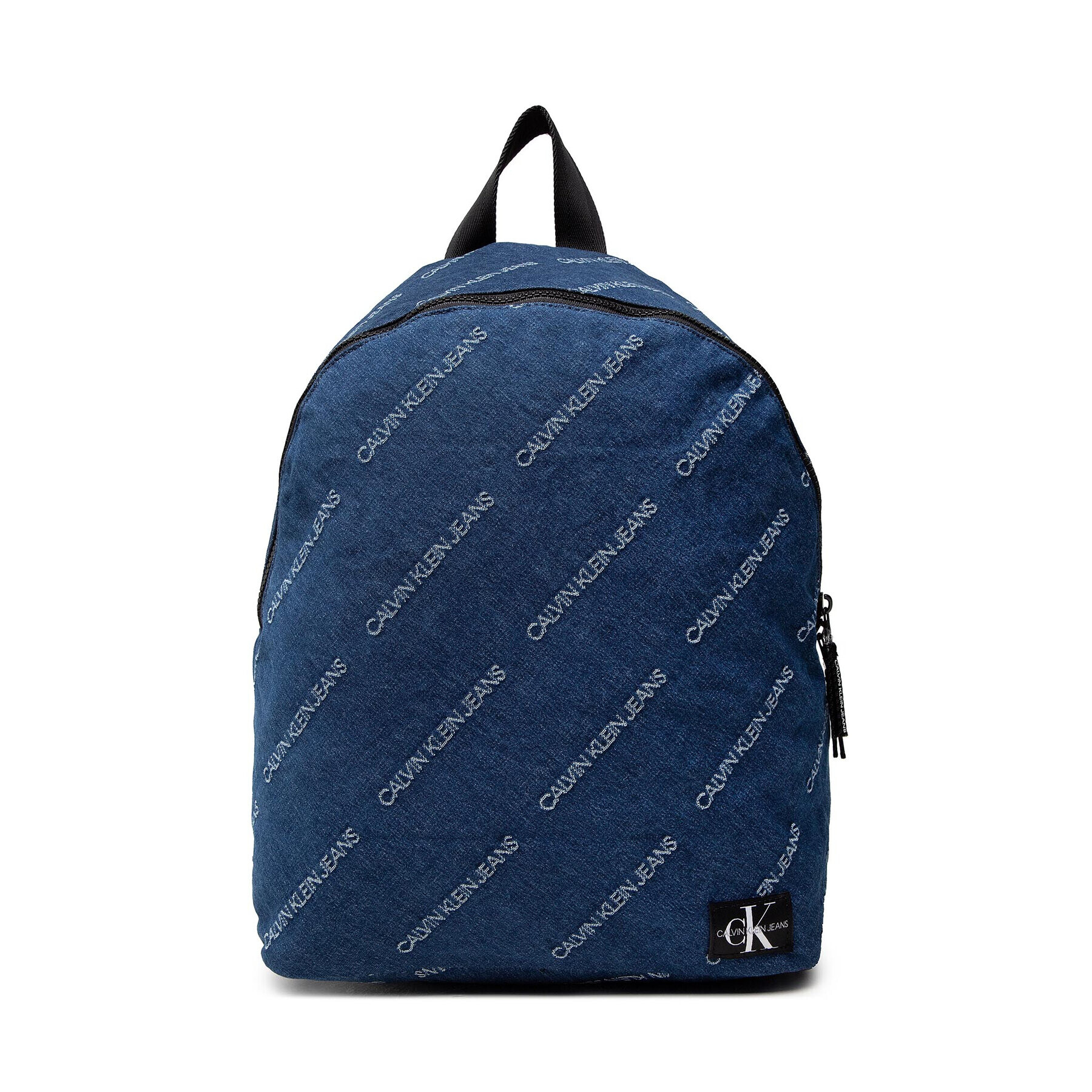 Calvin Klein Jeans Раница Denim Logo Jacquard Backpack IU0IU00207 Тъмносин - Pepit.bg