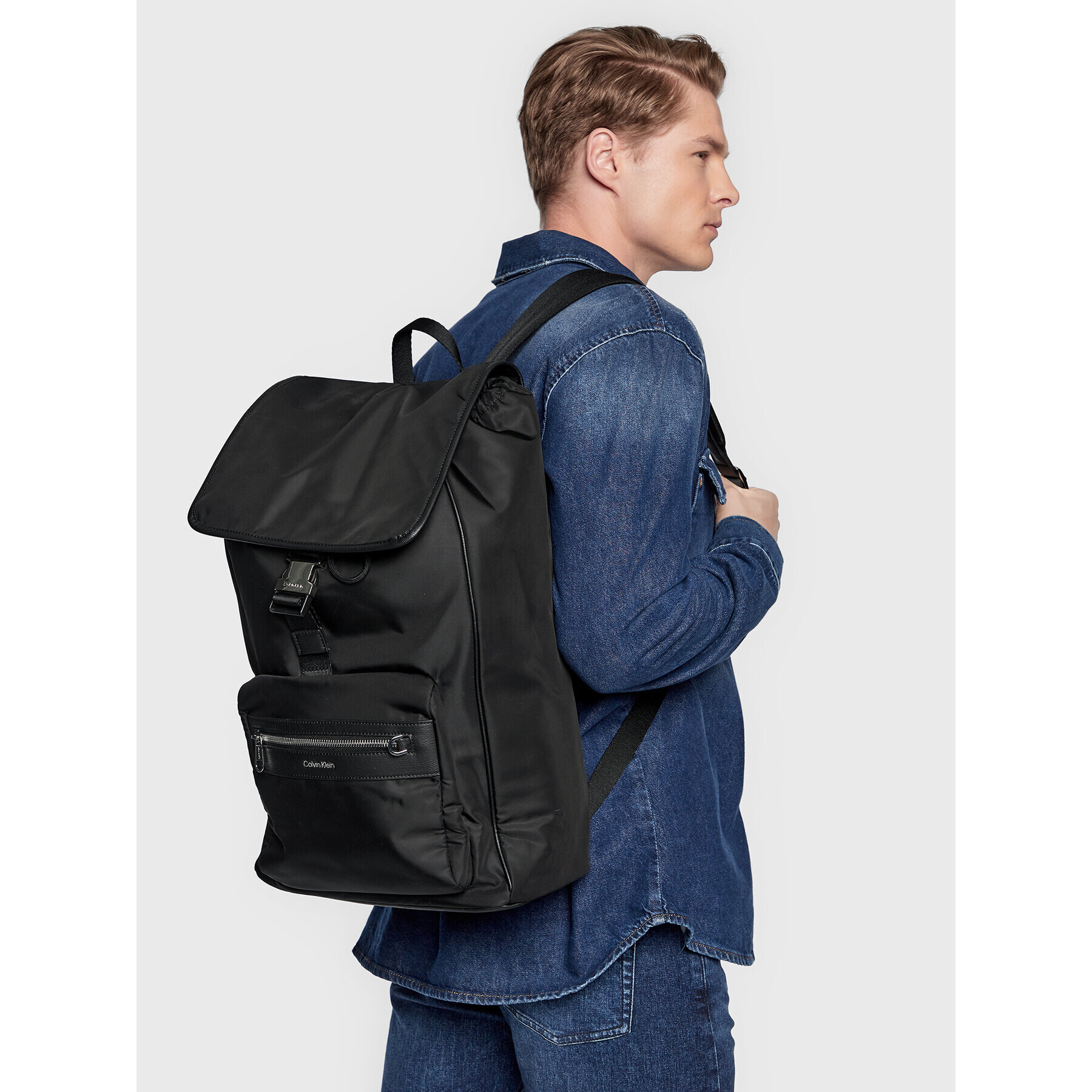 Calvin Klein Раница Ck Elevated Flap Bp K50K510044 Черен - Pepit.bg