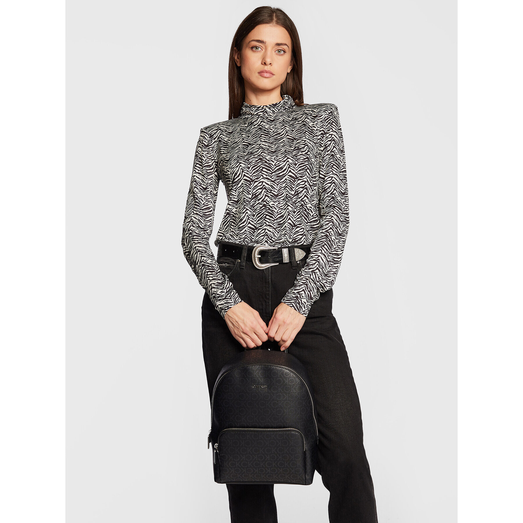 Calvin Klein Раница Ck Must Campus Backpack Epi Mono K60K609881 Черен - Pepit.bg