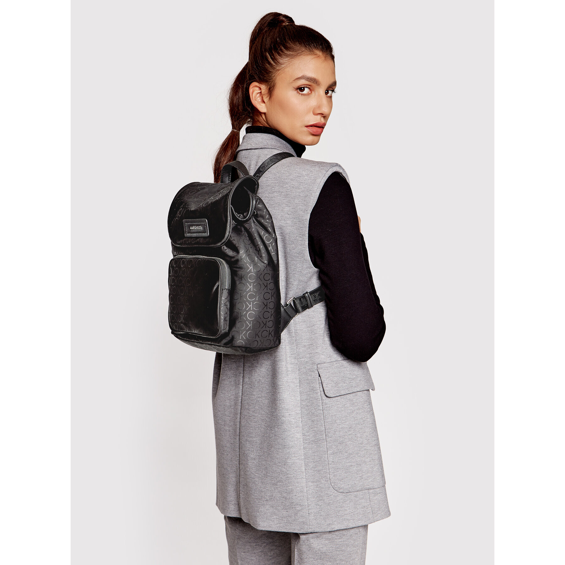 Calvin Klein Раница Ck Must Nylon Backpack Черен - Pepit.bg