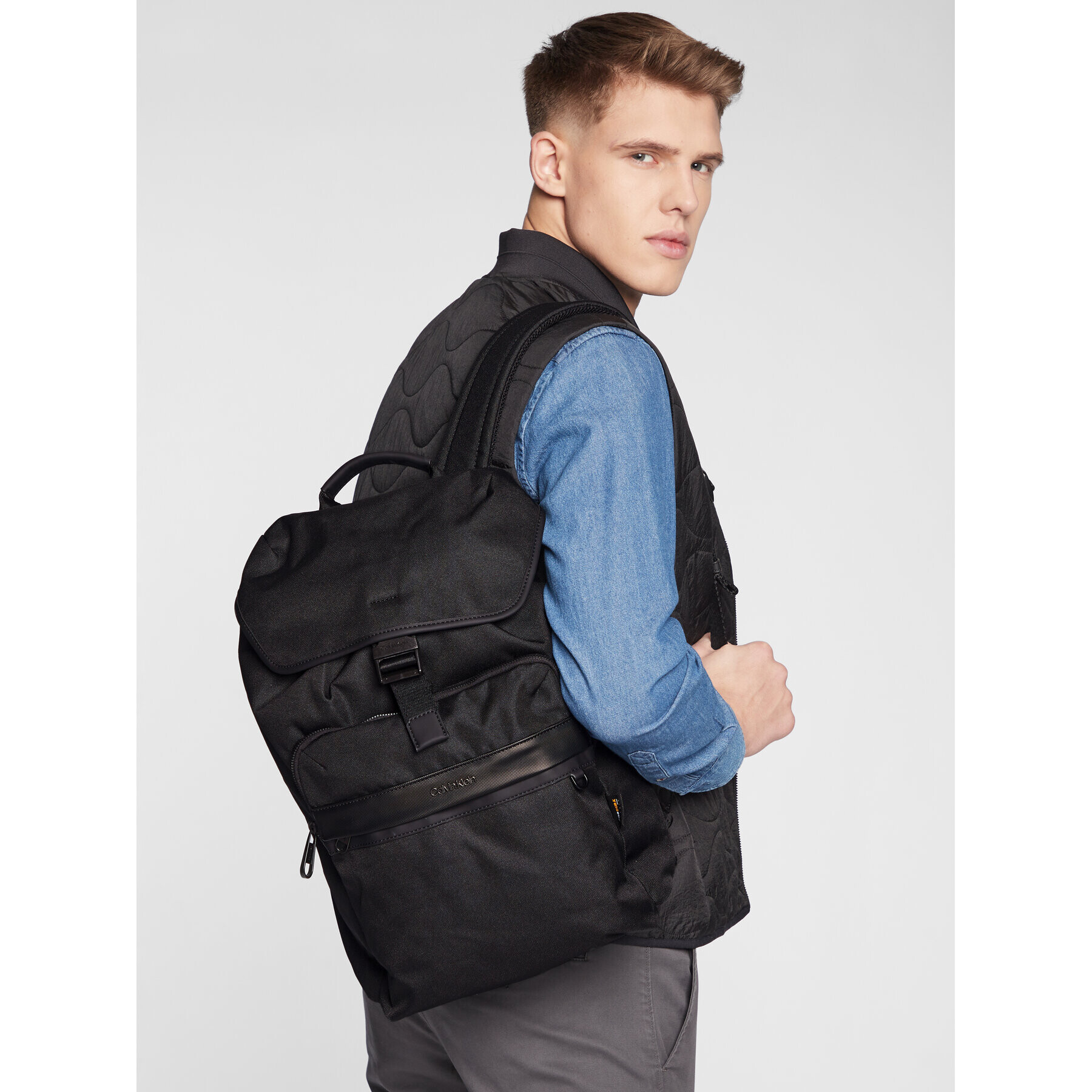 Calvin Klein Раница Ck Remote Flap Bp K50K509585 Черен - Pepit.bg