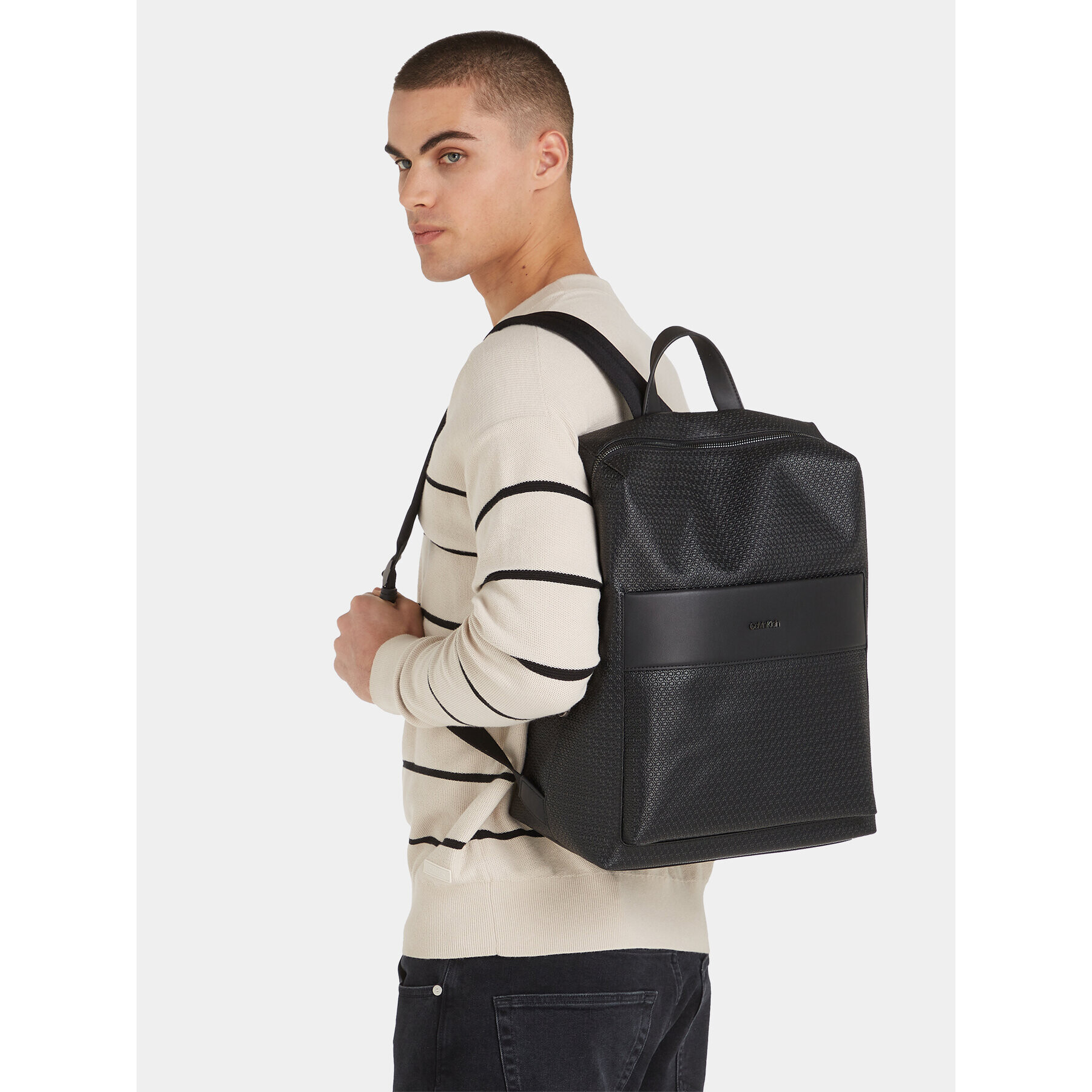 Calvin Klein Раница Minimalism Squared Bp Mono K50K510802 Черен - Pepit.bg