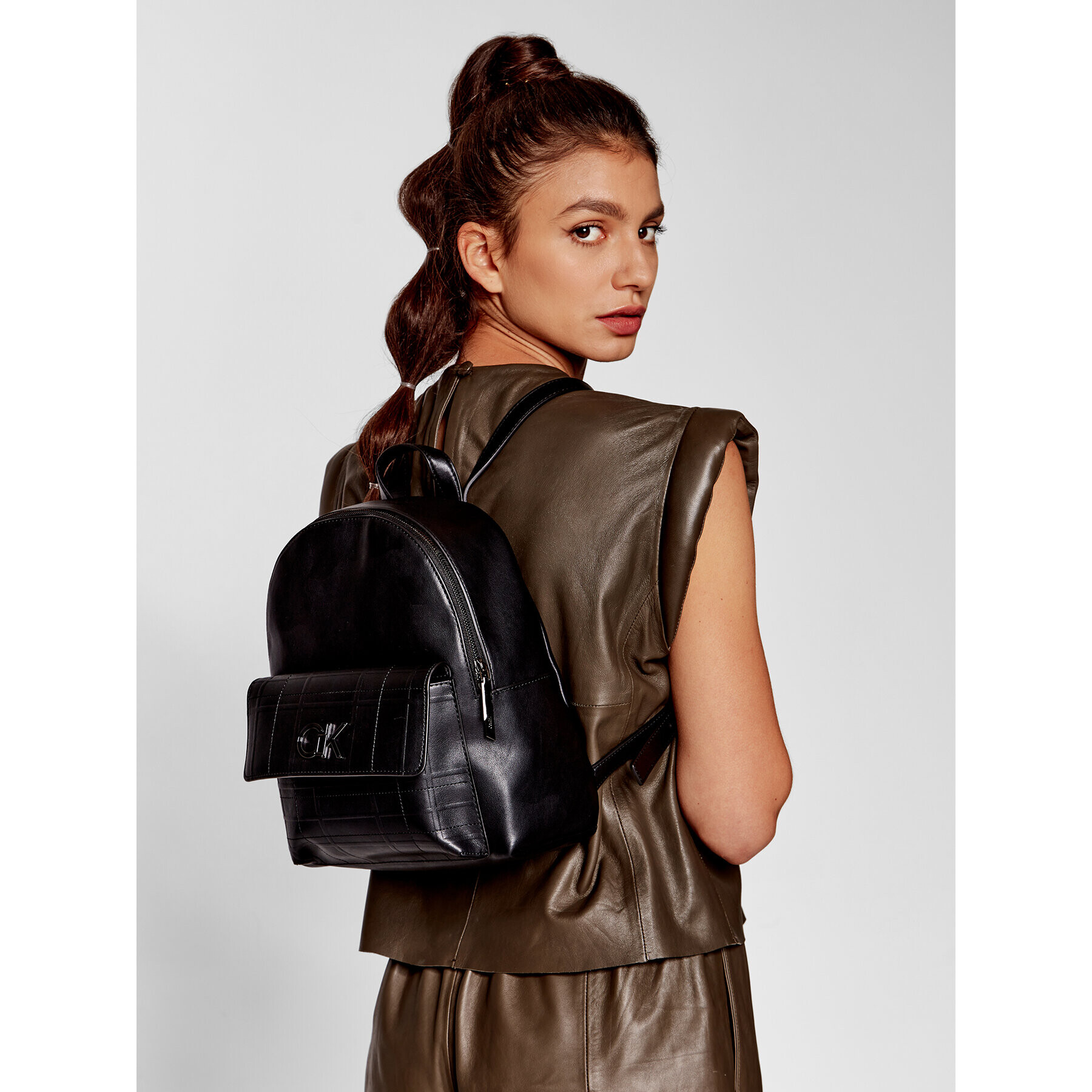 Calvin Klein Раница Re-Lock Backpack With Flap Quilt K60K609626 Черен - Pepit.bg