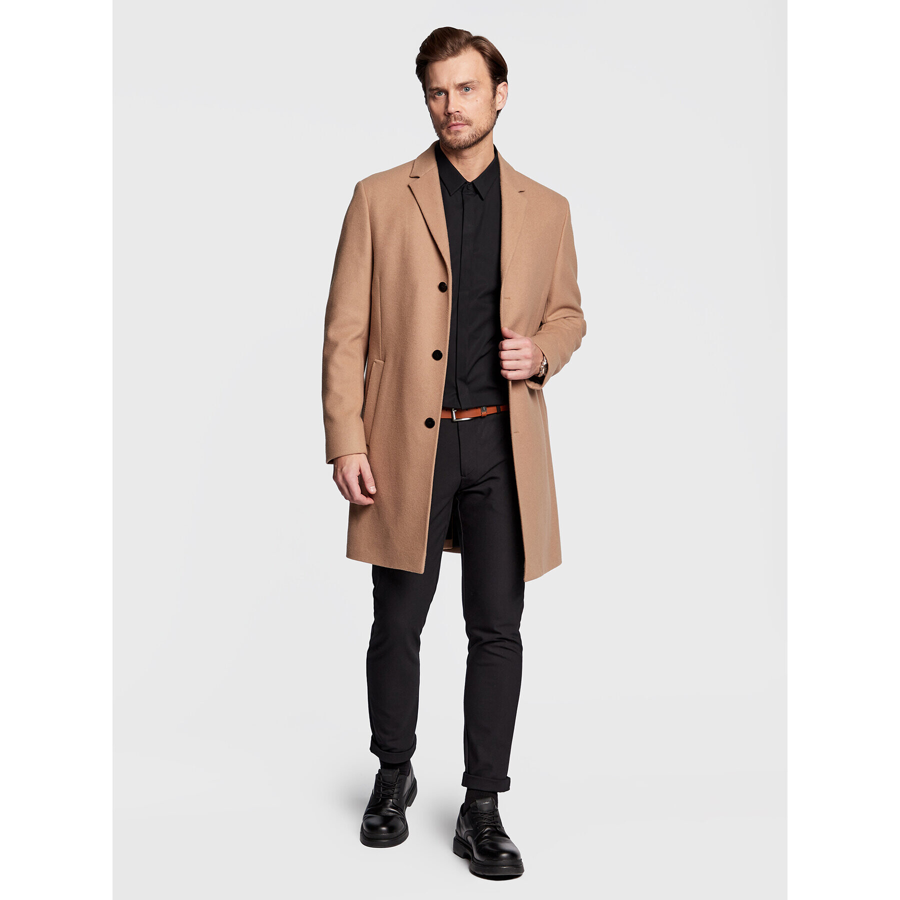 Calvin Klein Риза Hidden K10K109891 Черен Extra Slim Fit - Pepit.bg