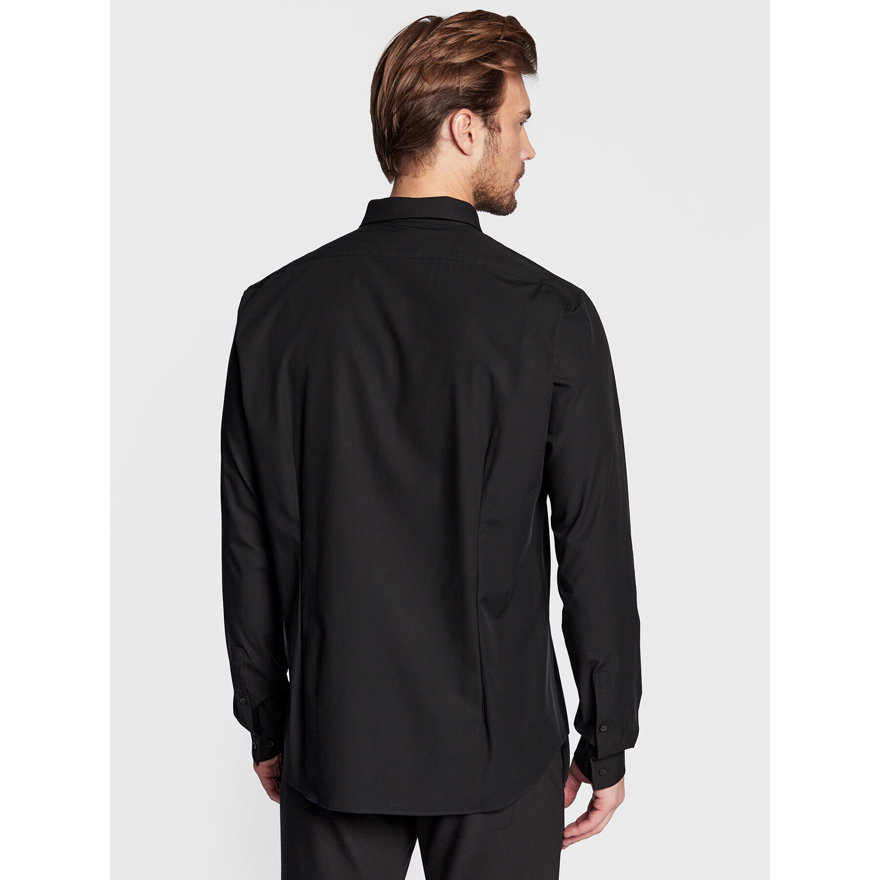 Calvin Klein Риза Hidden K10K109891 Черен Extra Slim Fit - Pepit.bg