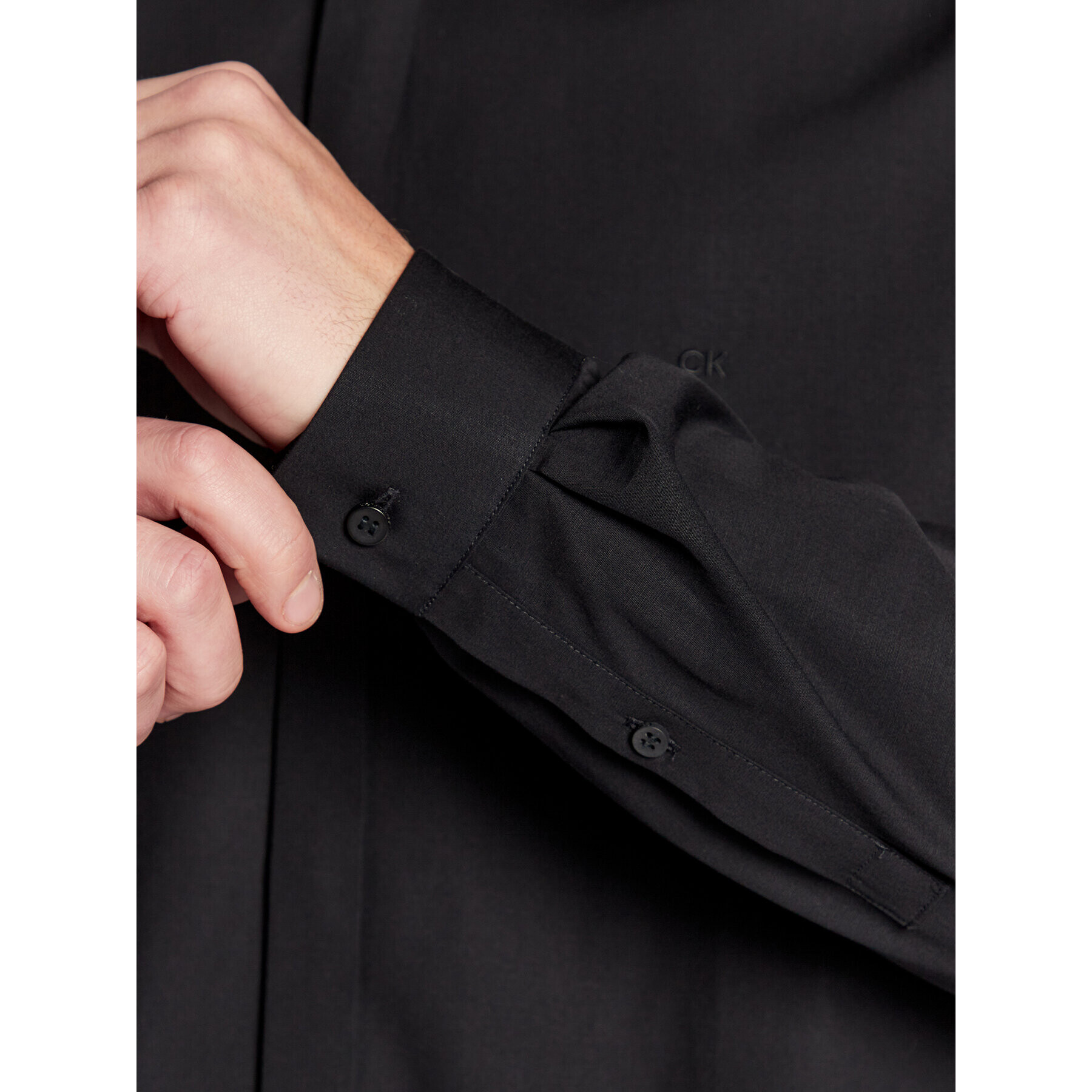 Calvin Klein Риза Hidden K10K109891 Черен Extra Slim Fit - Pepit.bg