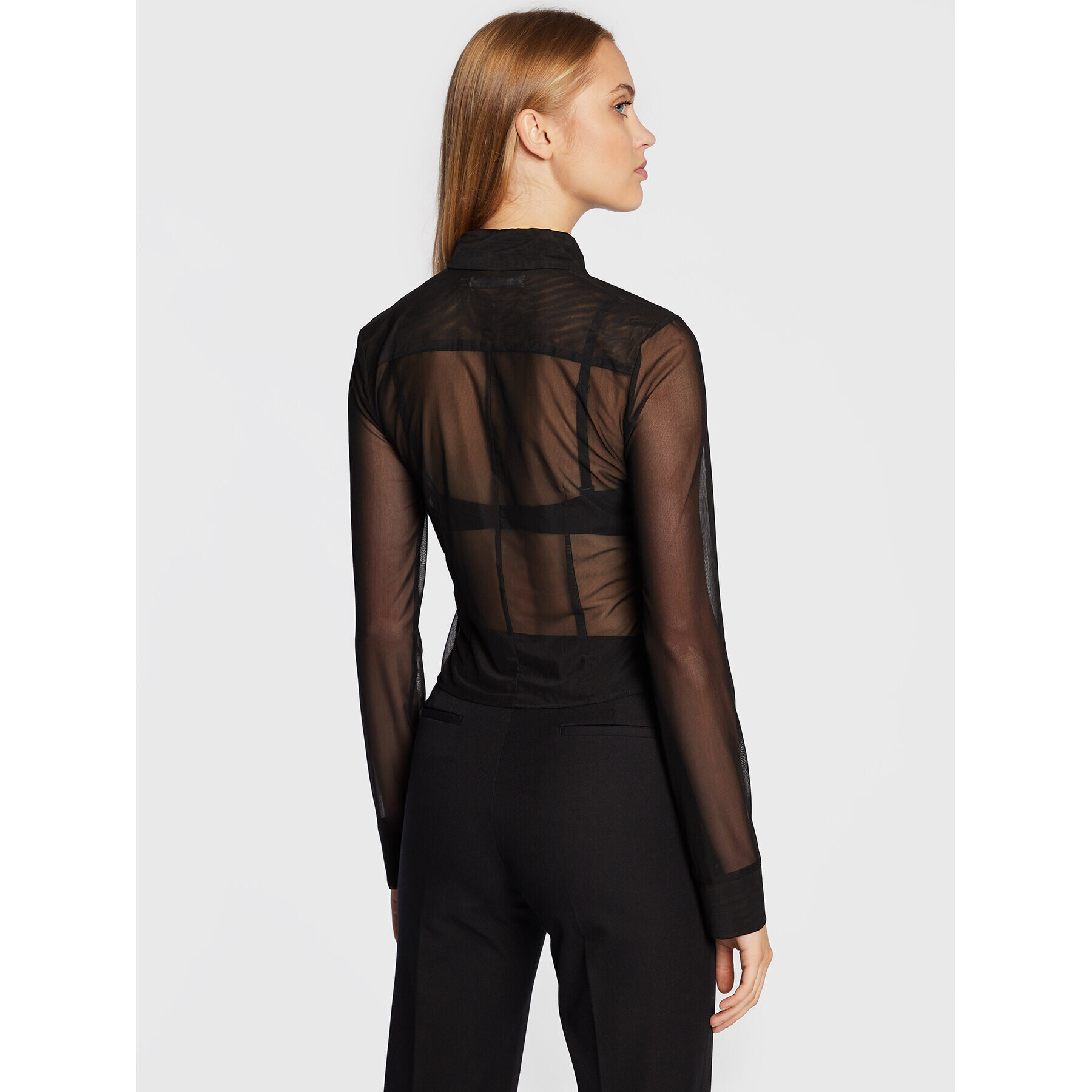 Calvin Klein Риза J20J219794 Черен Regular Fit - Pepit.bg