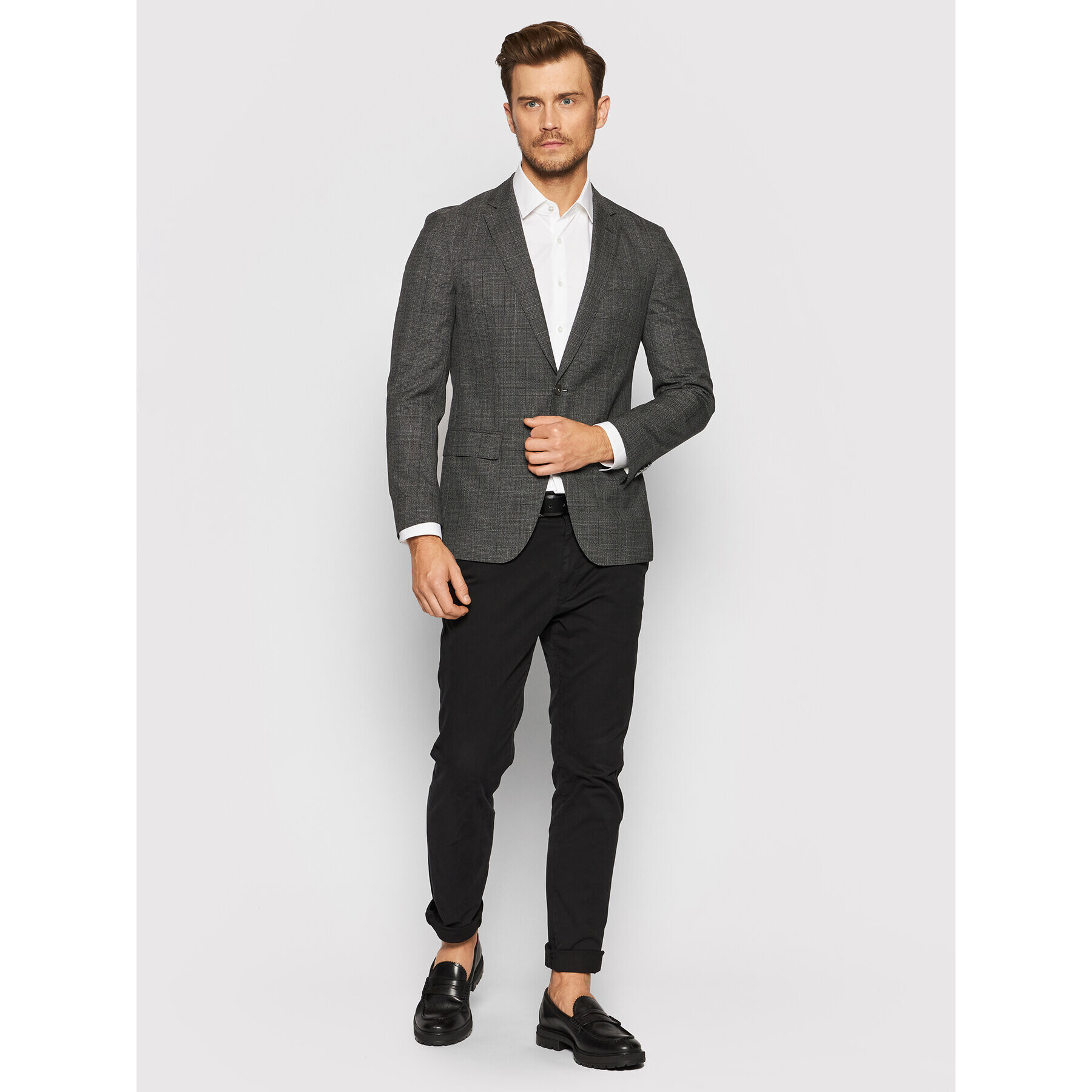 Calvin Klein Риза K10K108229 Бял Slim Fit - Pepit.bg