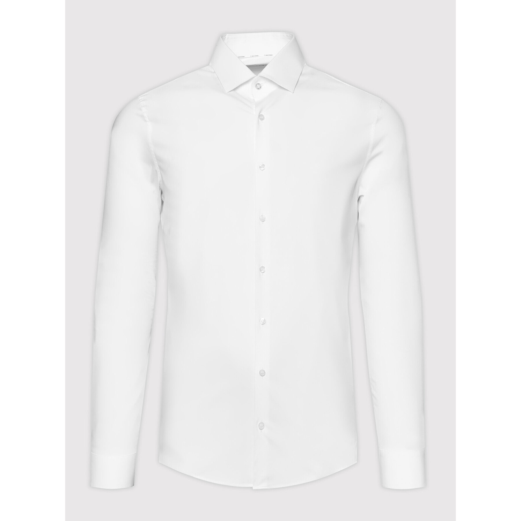 Calvin Klein Риза K10K108229 Бял Slim Fit - Pepit.bg