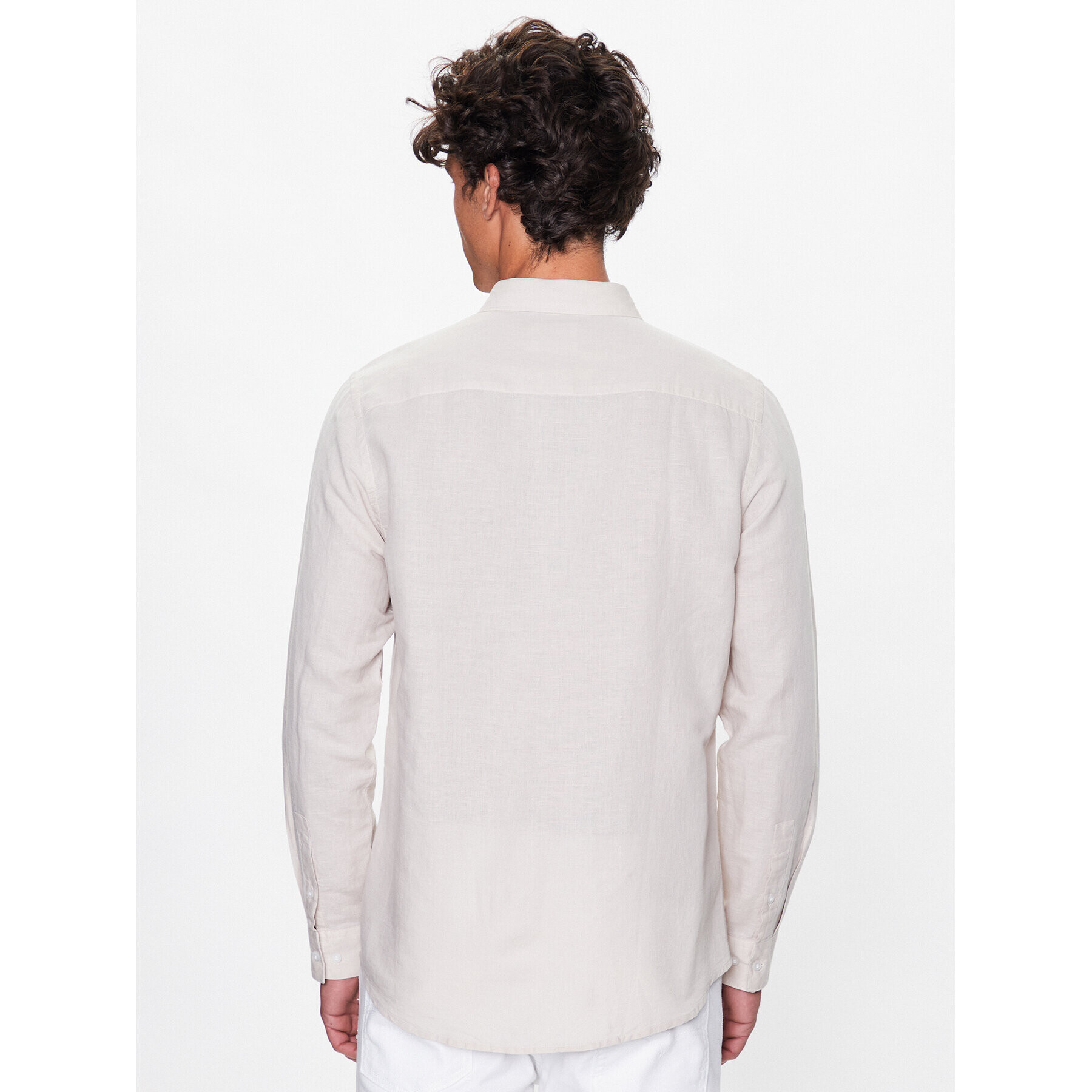 Calvin Klein Риза K10K108664 Бежов Regular Fit - Pepit.bg