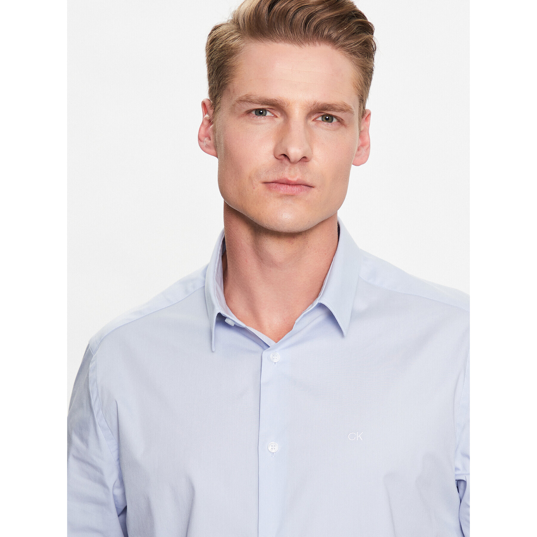 Calvin Klein Риза K10K109440 Син Regular Fit - Pepit.bg