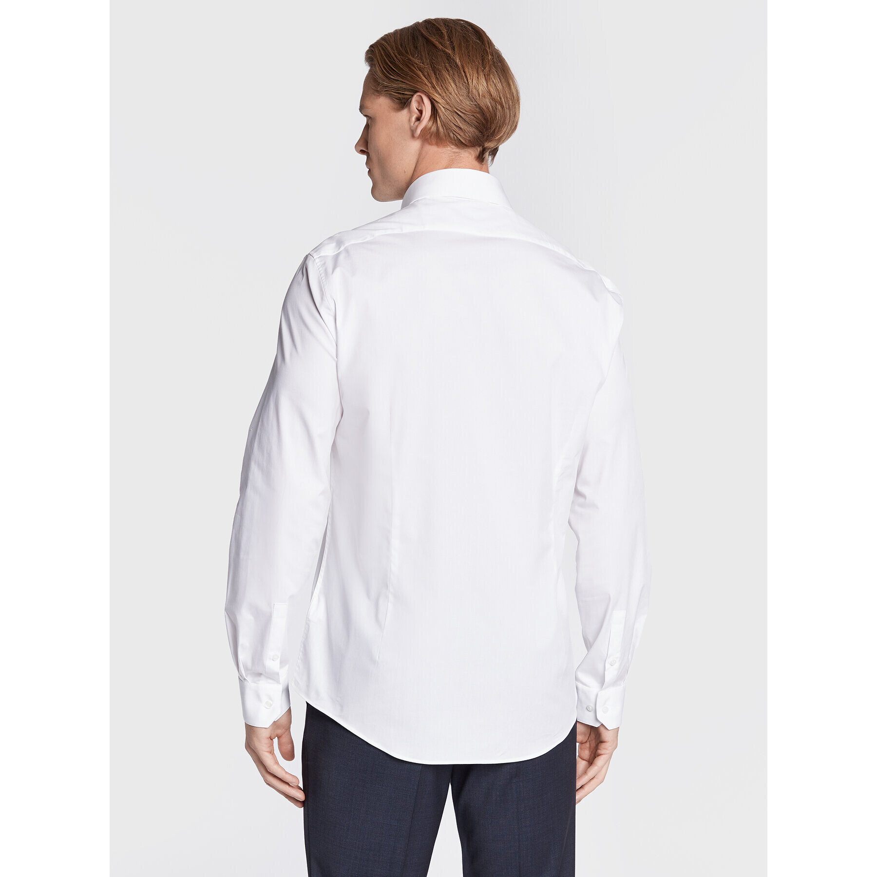 Calvin Klein Риза K10K109509 Бял Fitted Fit - Pepit.bg