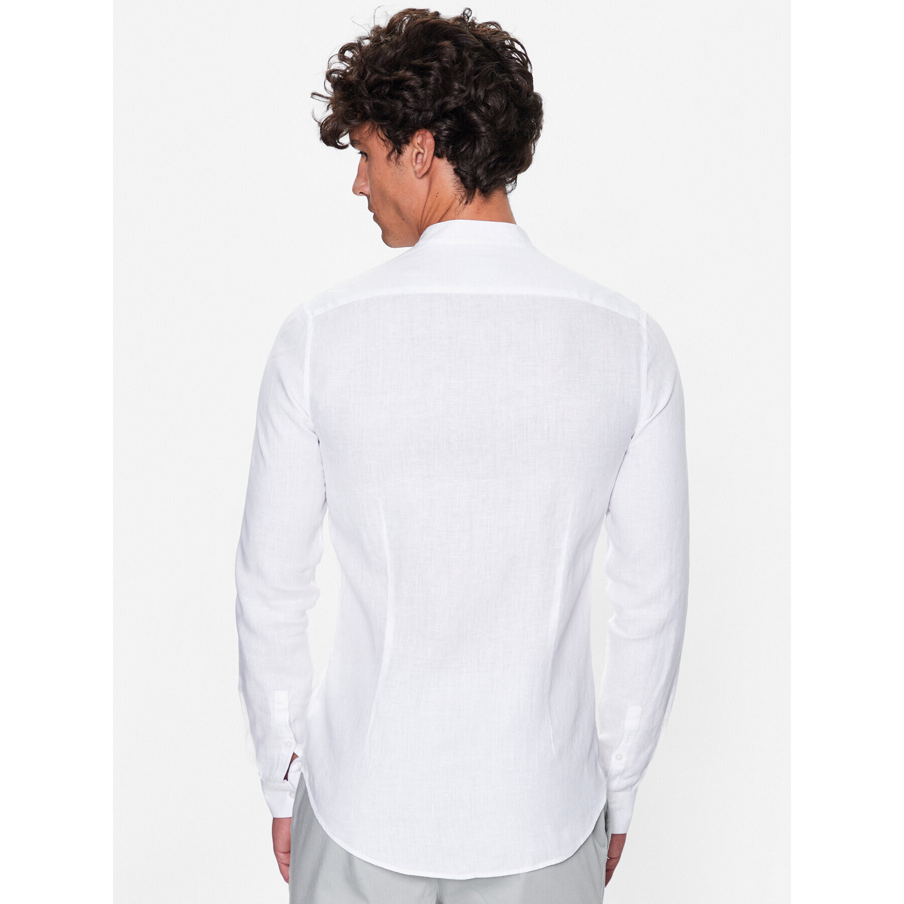Calvin Klein Риза K10K109511 Бял Slim Fit - Pepit.bg