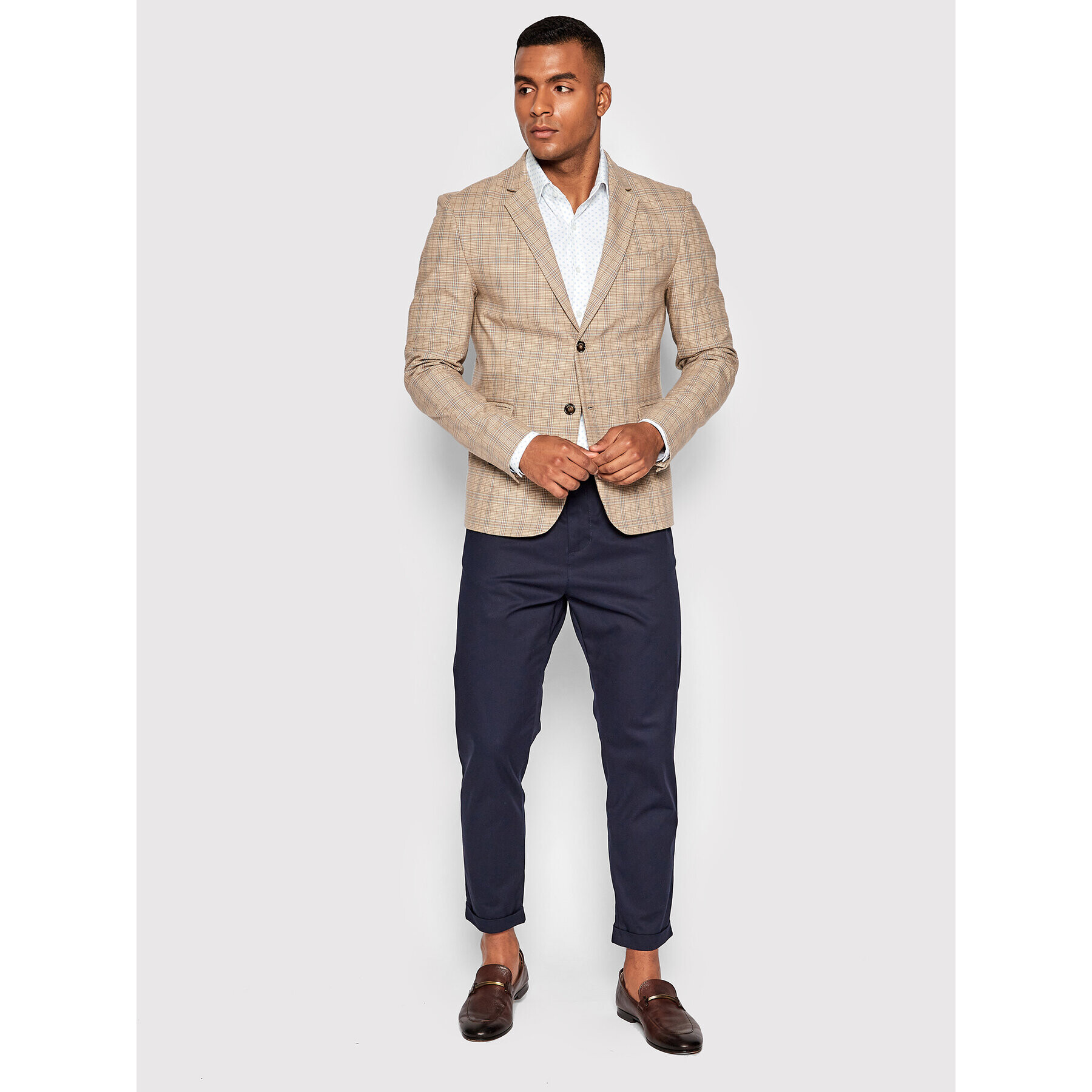 Calvin Klein Риза K10K109829 Бял Slim Fit - Pepit.bg