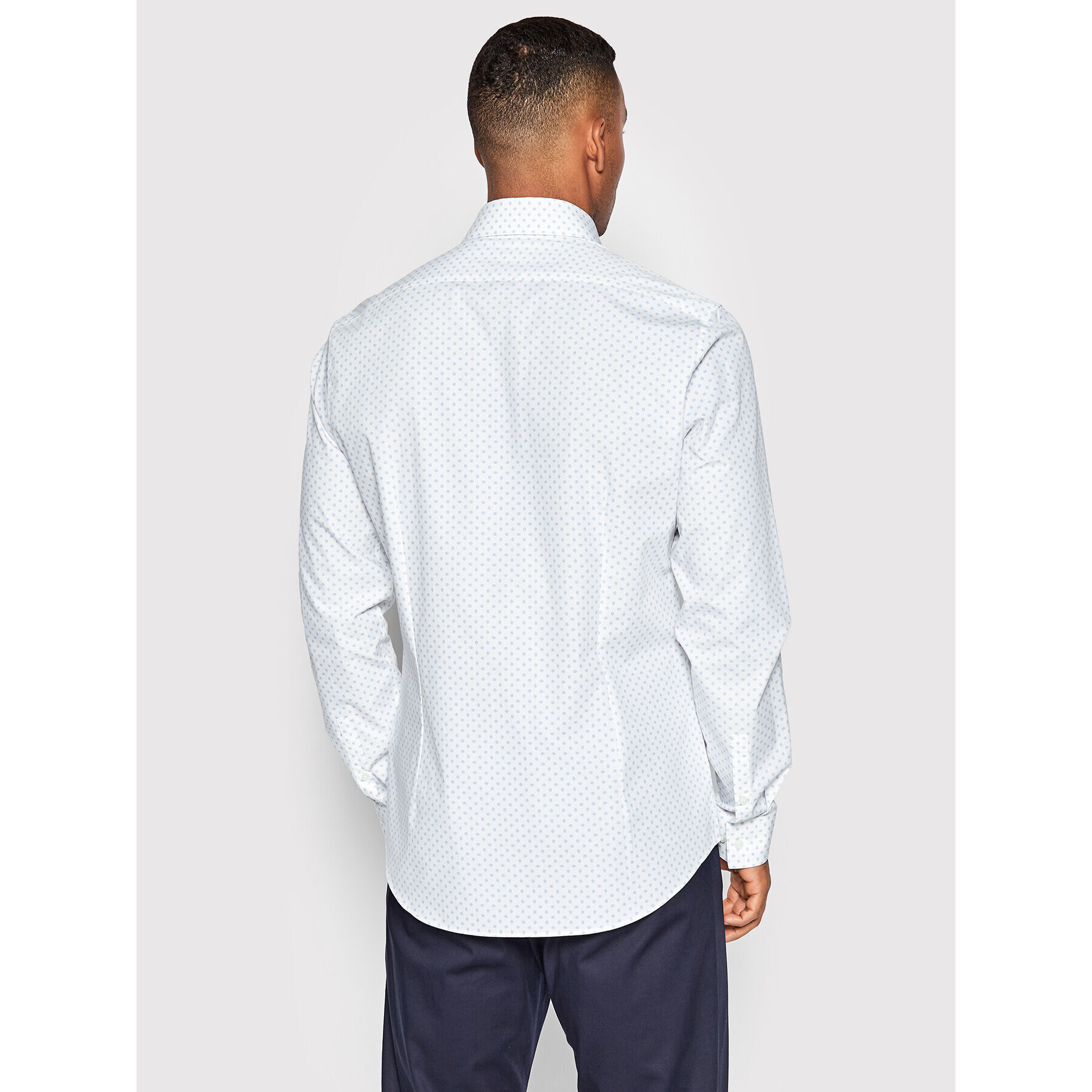 Calvin Klein Риза K10K109829 Бял Slim Fit - Pepit.bg