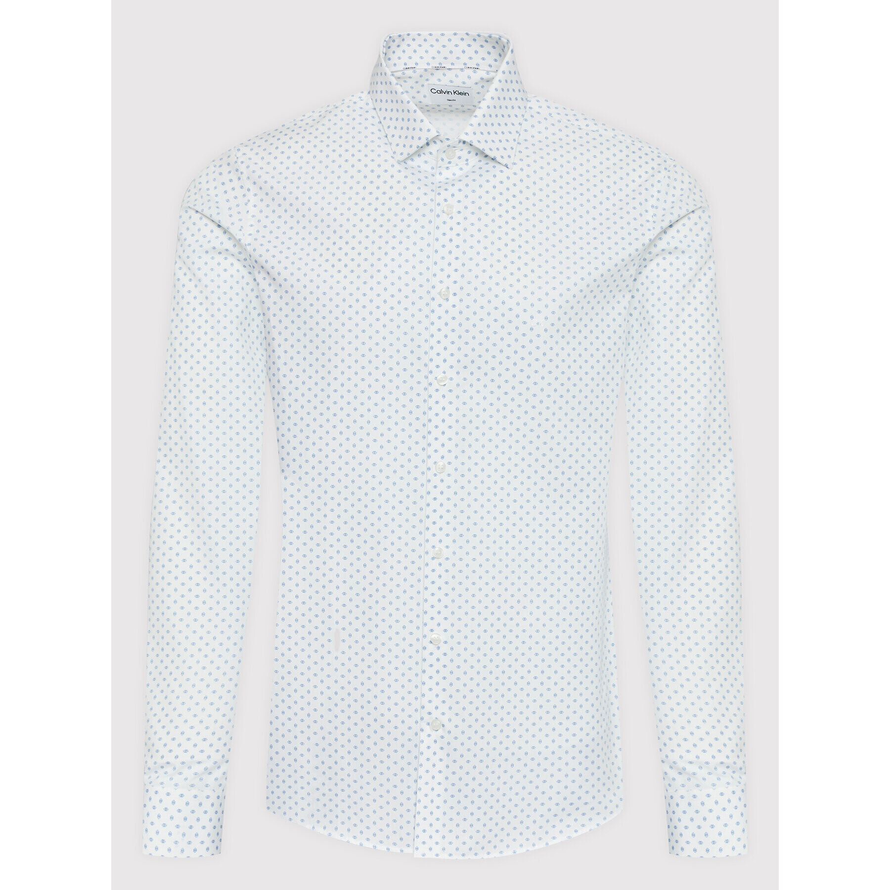 Calvin Klein Риза K10K109829 Бял Slim Fit - Pepit.bg