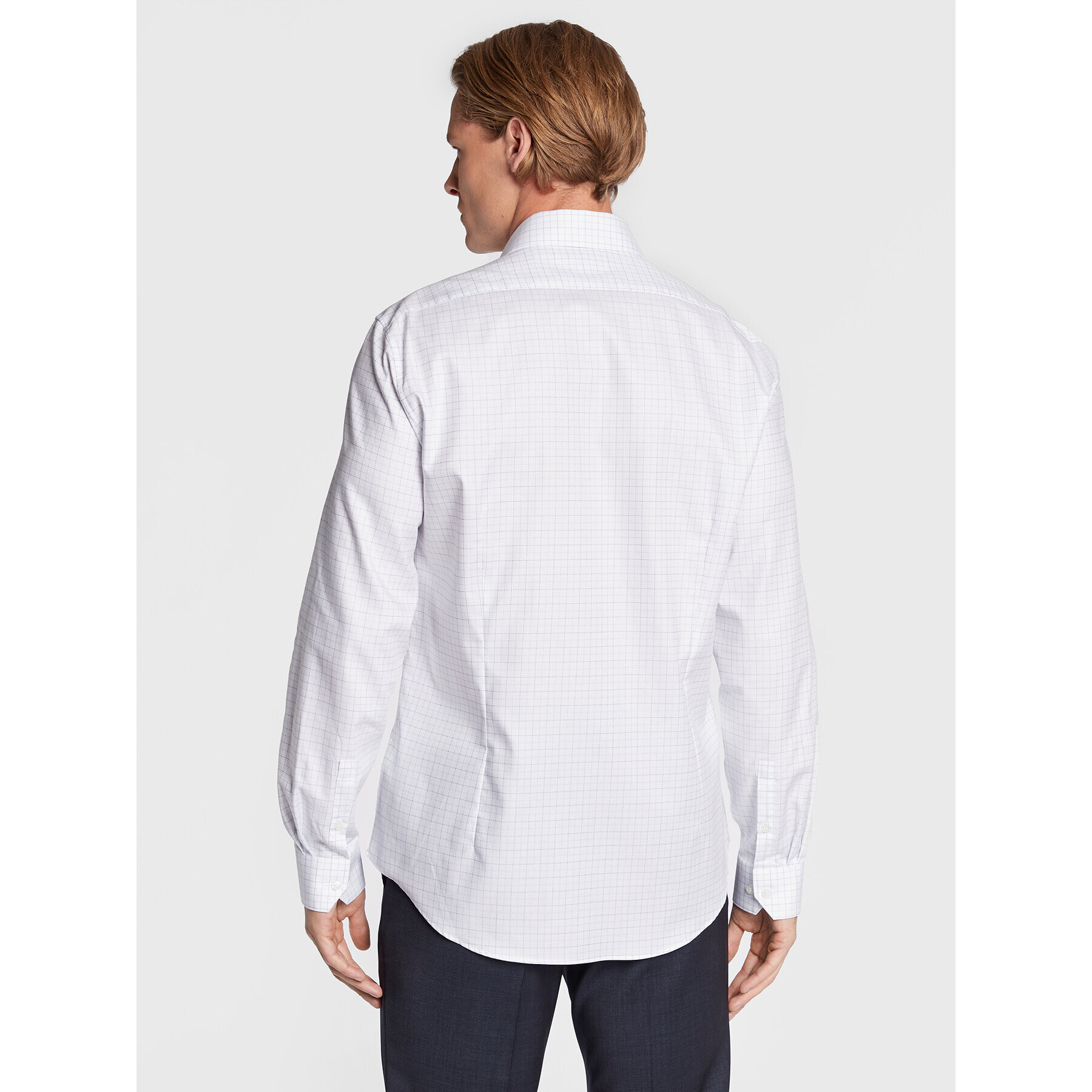 Calvin Klein Риза K10K110567 Бял Fitted Fit - Pepit.bg