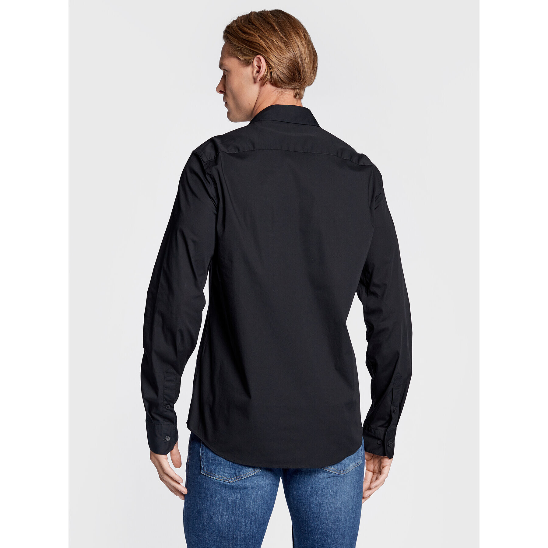 Calvin Klein Риза K10K110856 Черен Slim Fit - Pepit.bg