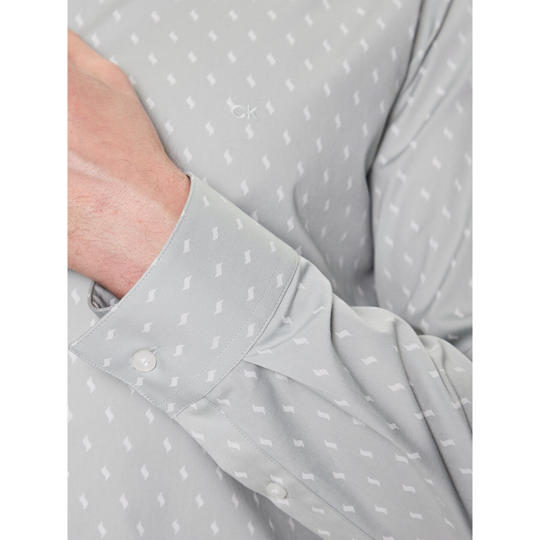 Calvin Klein Риза K10K111289 Зелен Slim Fit - Pepit.bg