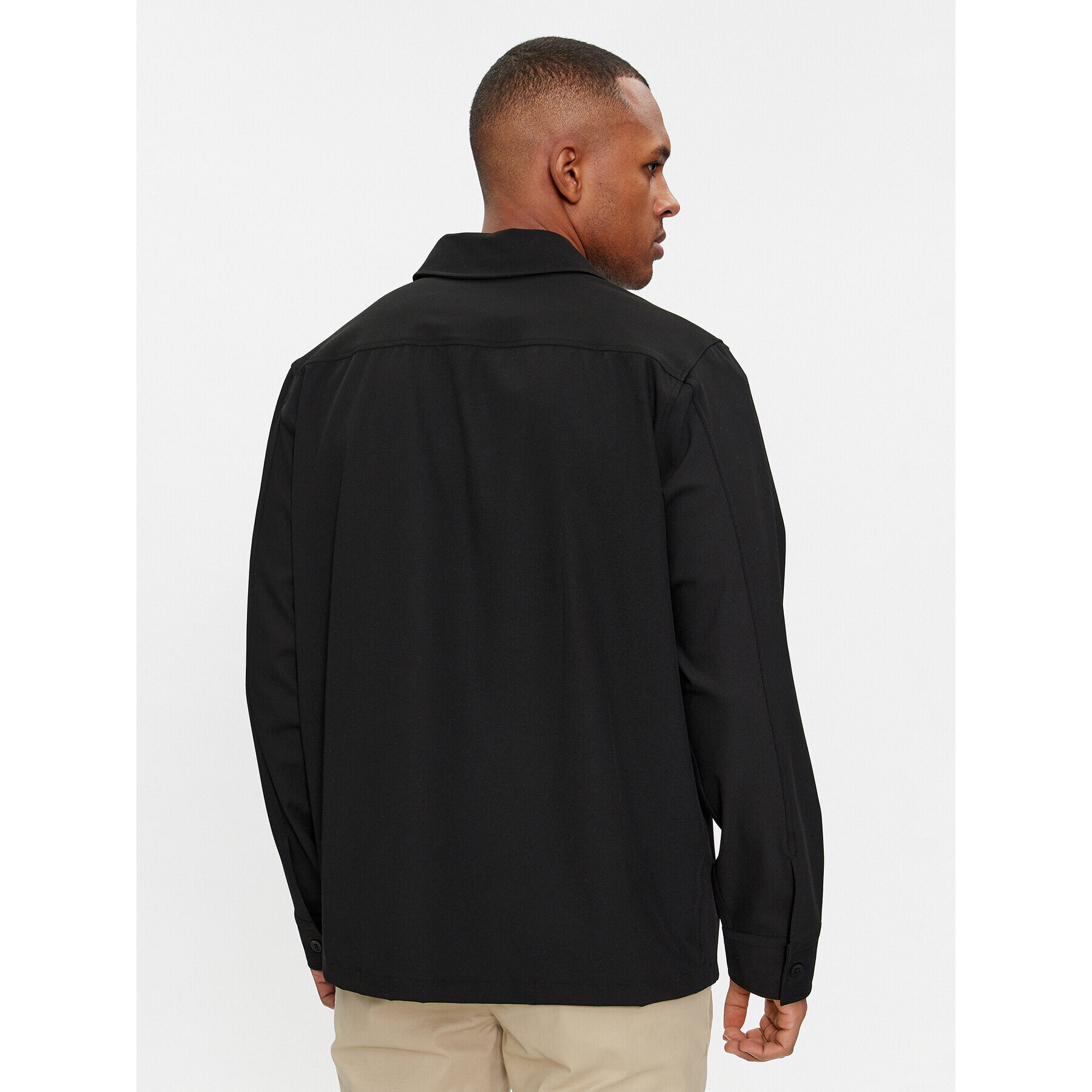 Calvin Klein Риза K10K112289 Черен Regular Fit - Pepit.bg