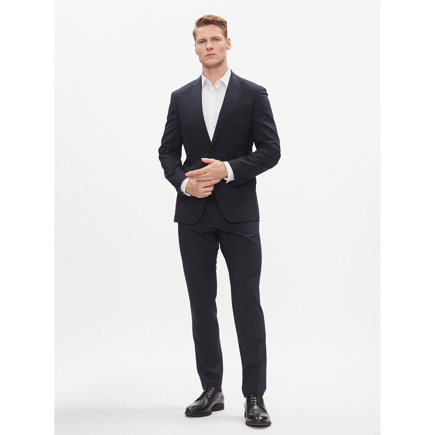 Calvin Klein Риза K10K112298 Бял Slim Fit - Pepit.bg